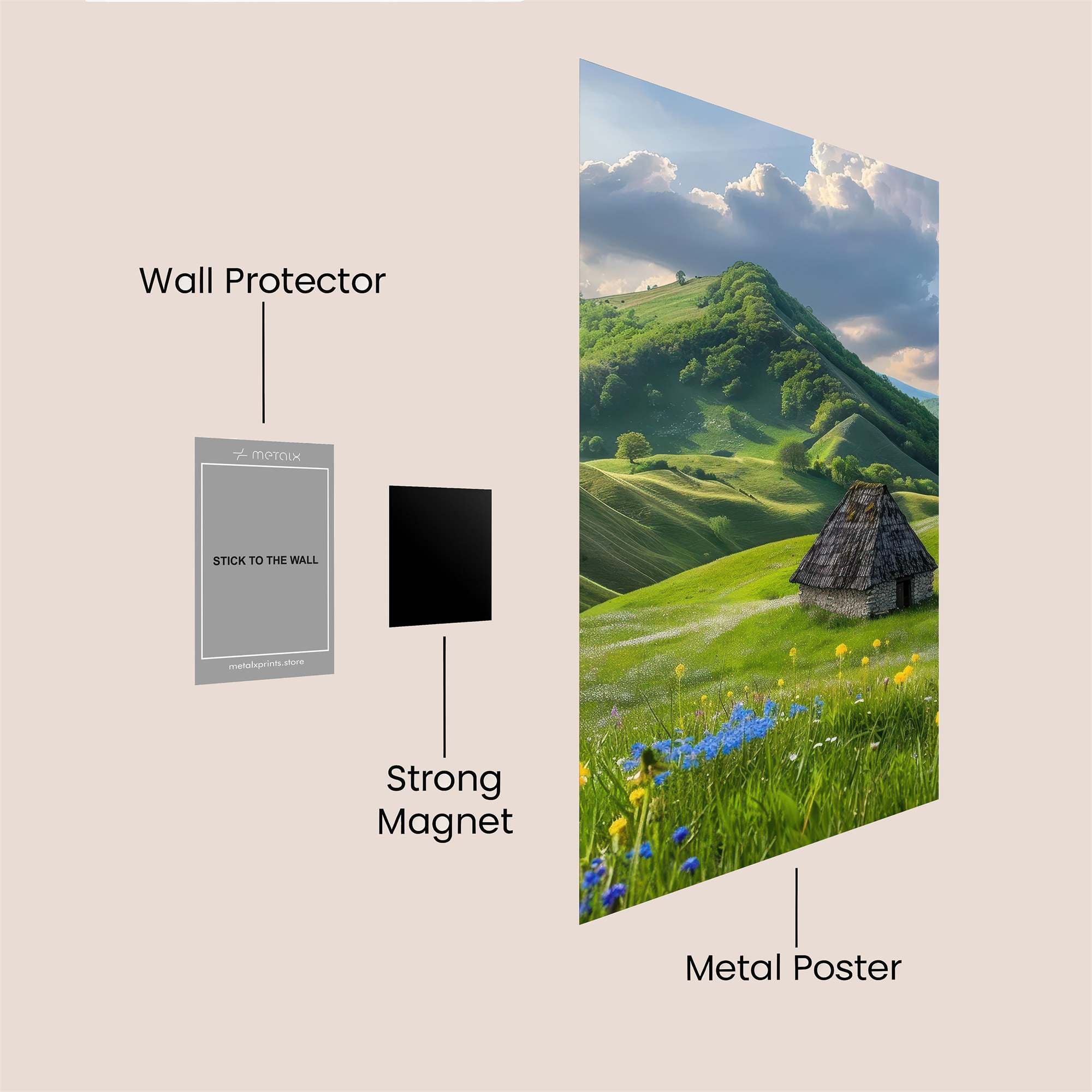 MeadowWhimsy Safe Wall Magnetic / M