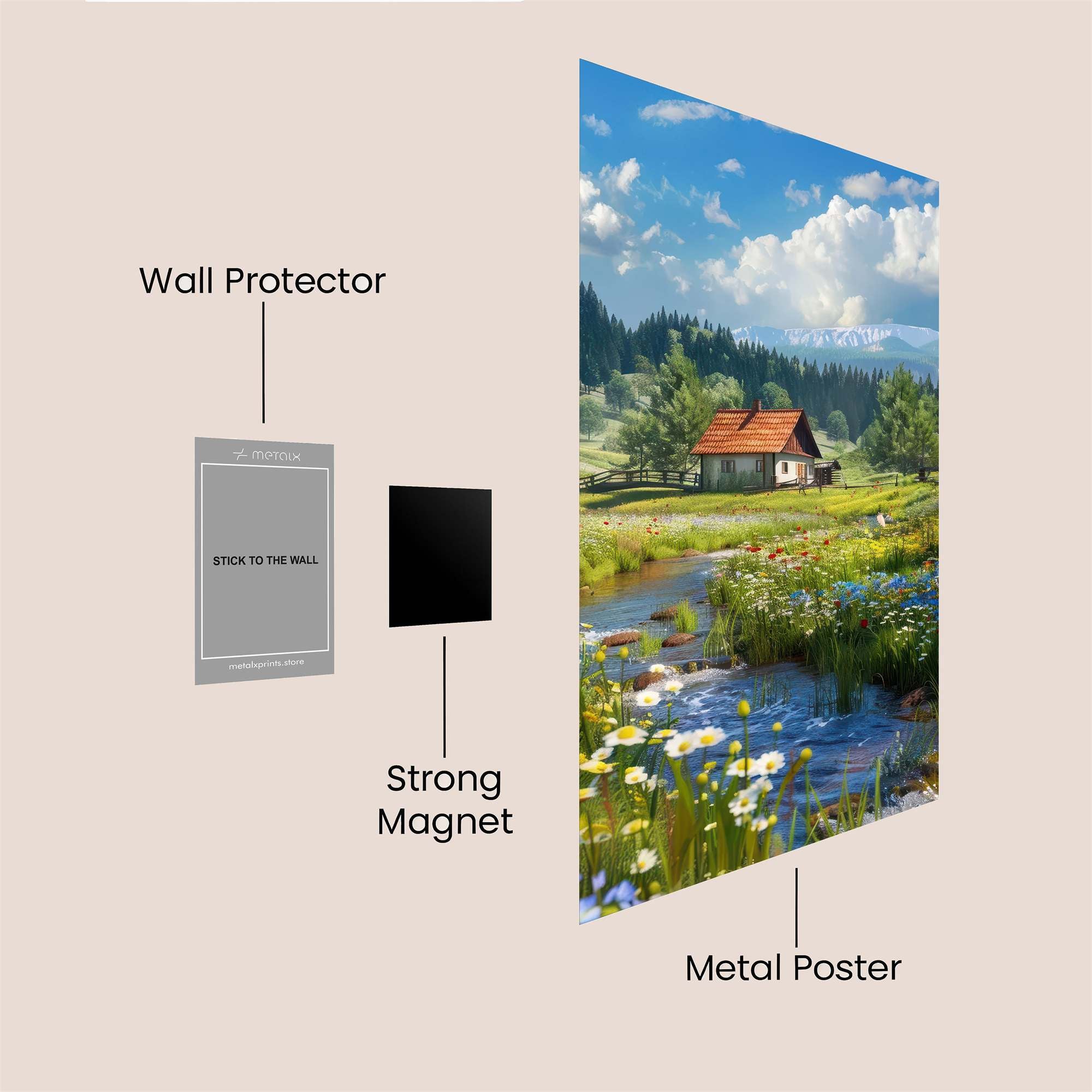 Cottage Bliss Safe Wall Magnetic / M