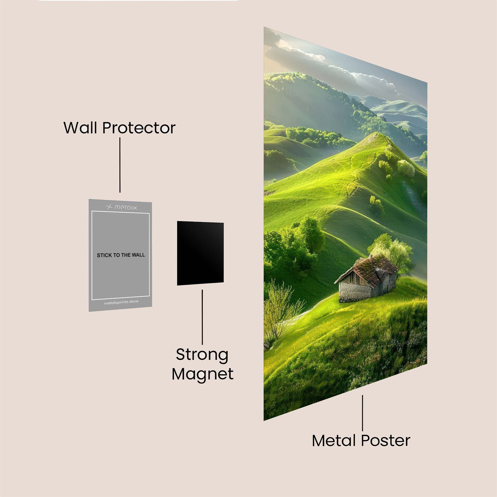 Cottage Serenity Safe Wall Magnetic / M