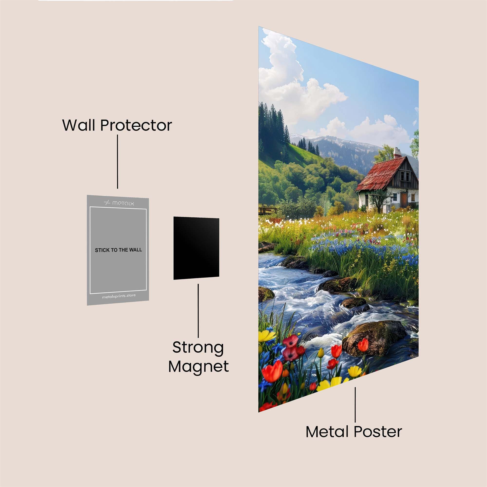 Cottage Bliss Safe Wall Magnetic / M