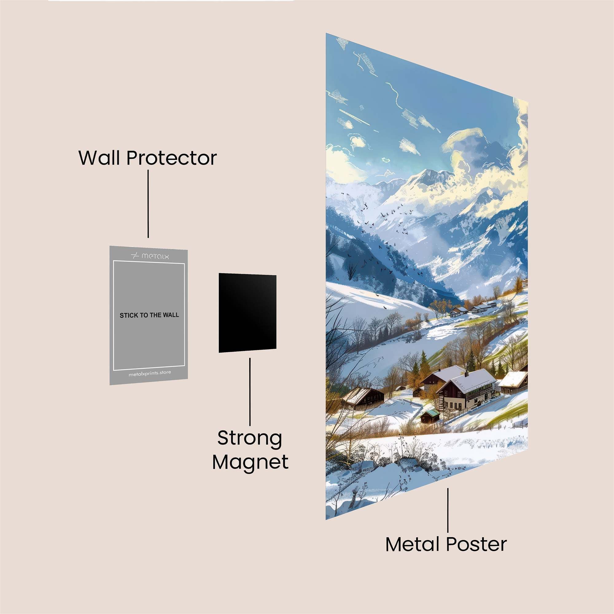 Alpine Serenity Safe Wall Magnetic / M