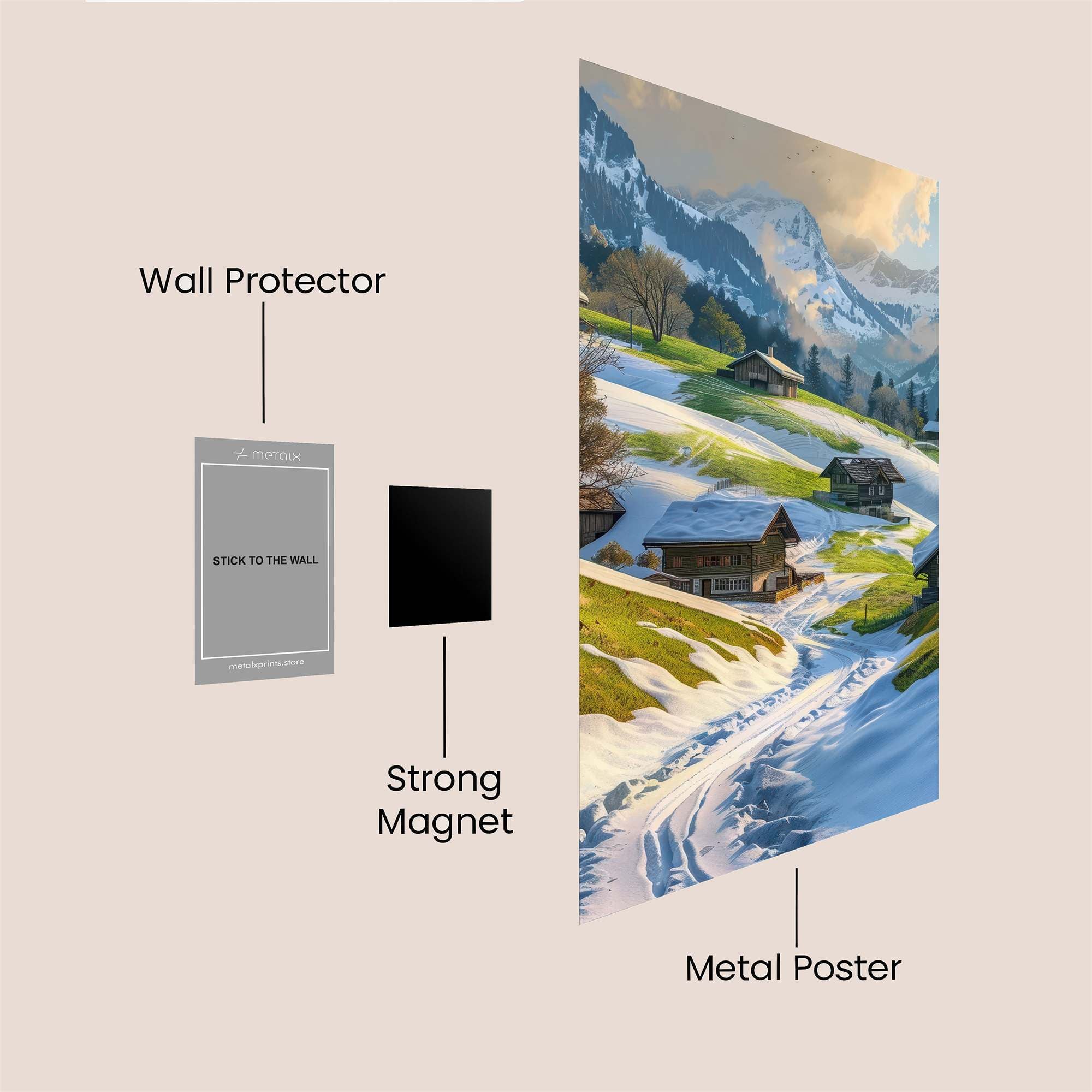 Alpine Serenity Safe Wall Magnetic / M