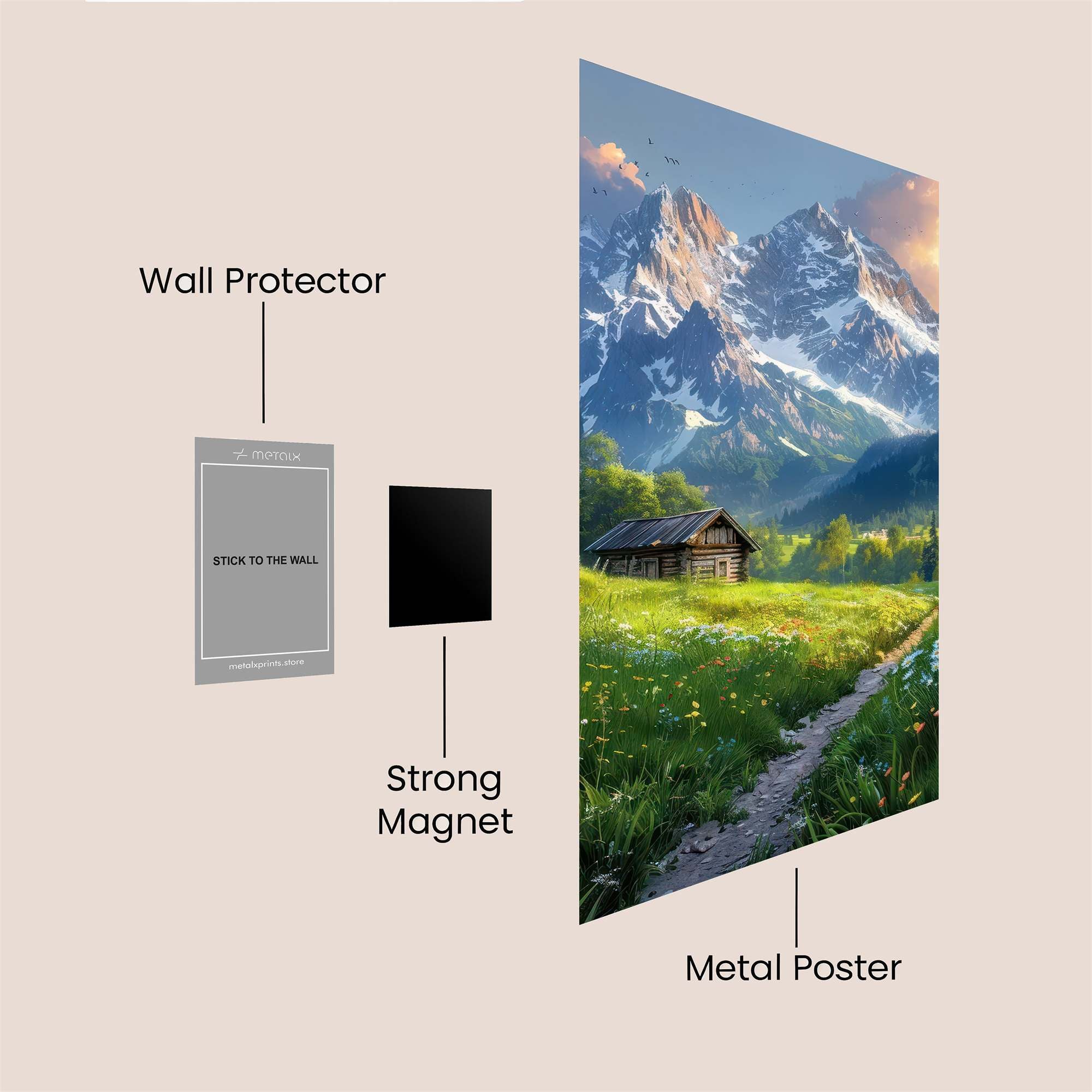 Alpine Serenity Safe Wall Magnetic / M