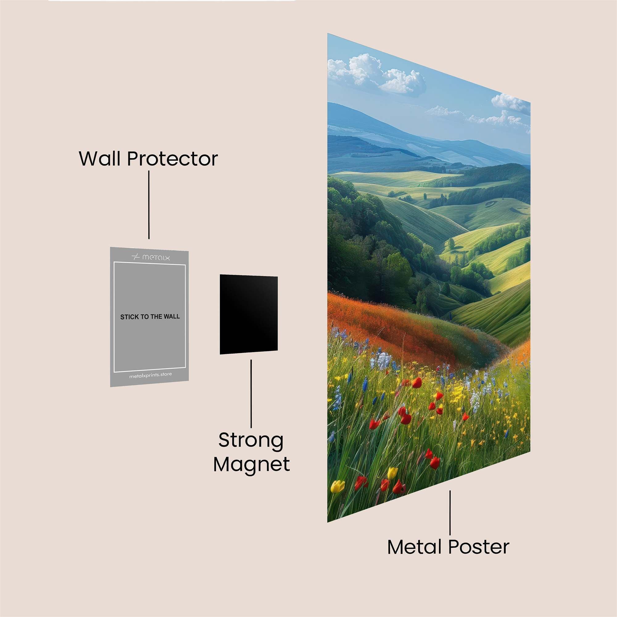 Tuscany Tranquil Safe Wall Magnetic / M