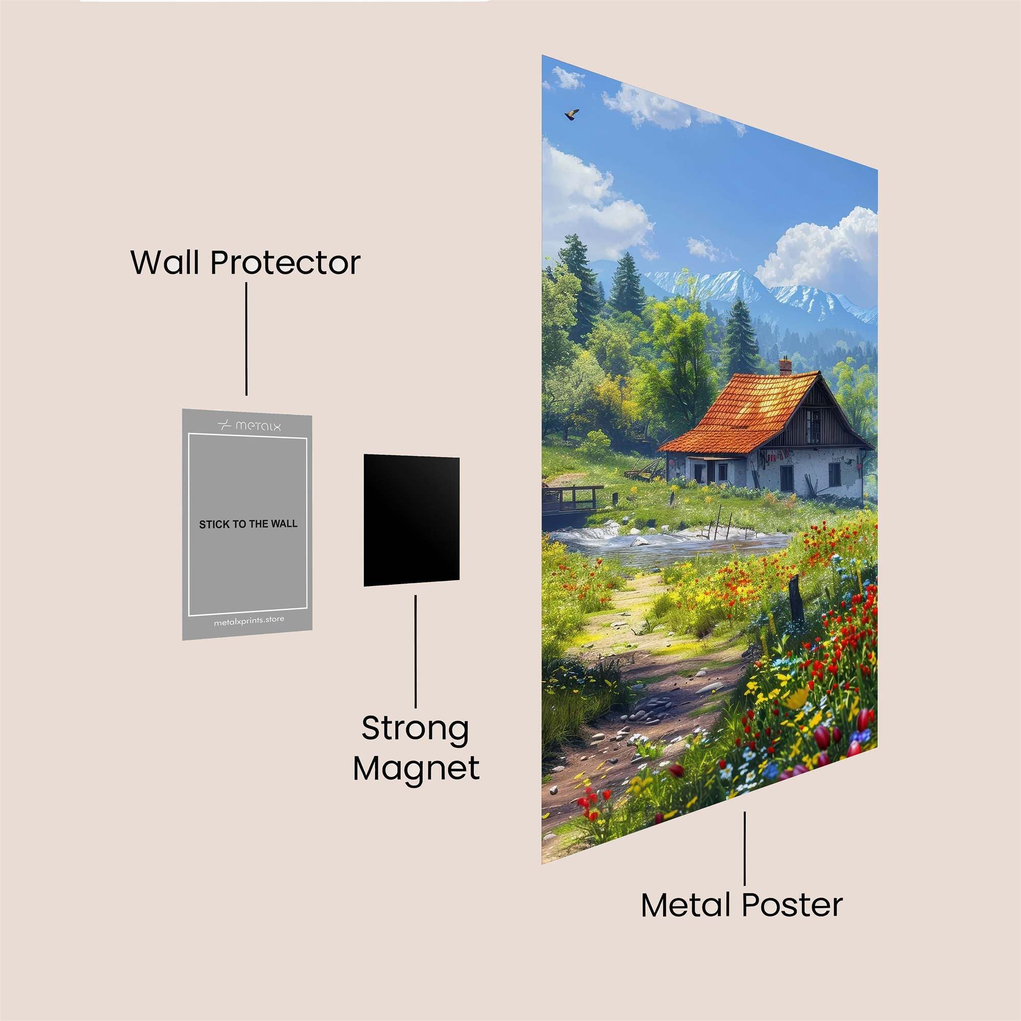 Cottage Serenity Safe Wall Magnetic / M