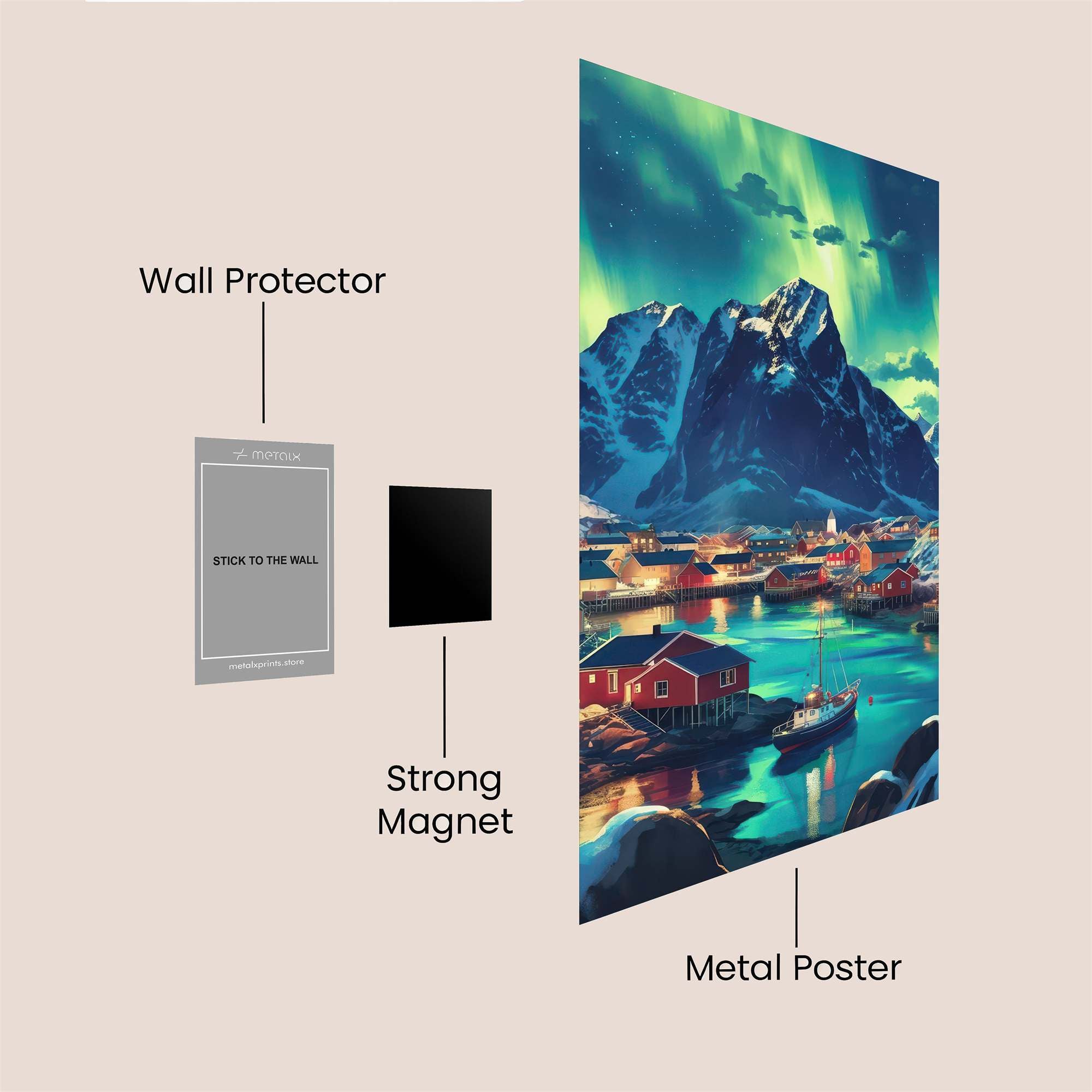 Aurora Tranquil Safe Wall Magnetic / M