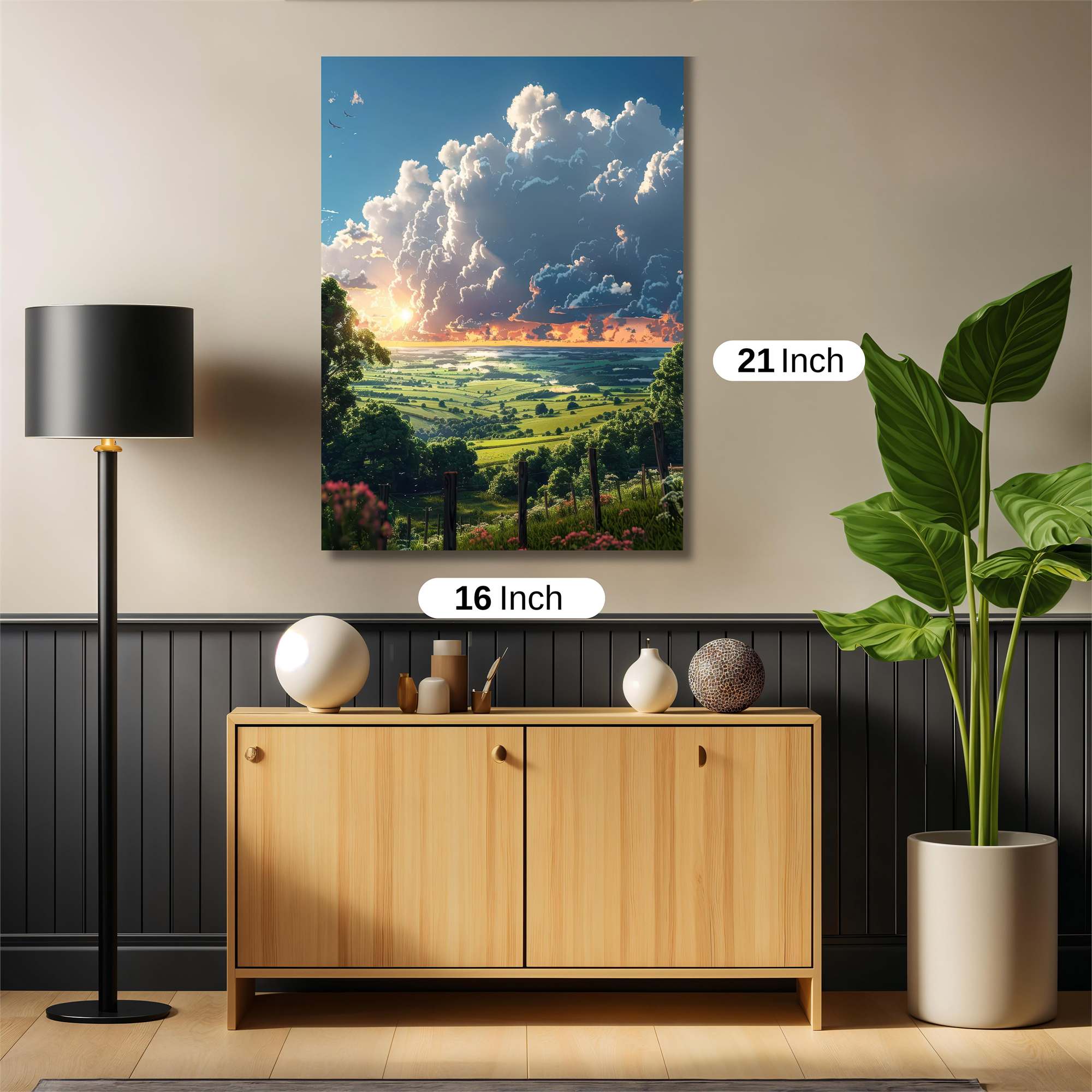 Sunset Serenity Safe Wall Magnetic / M