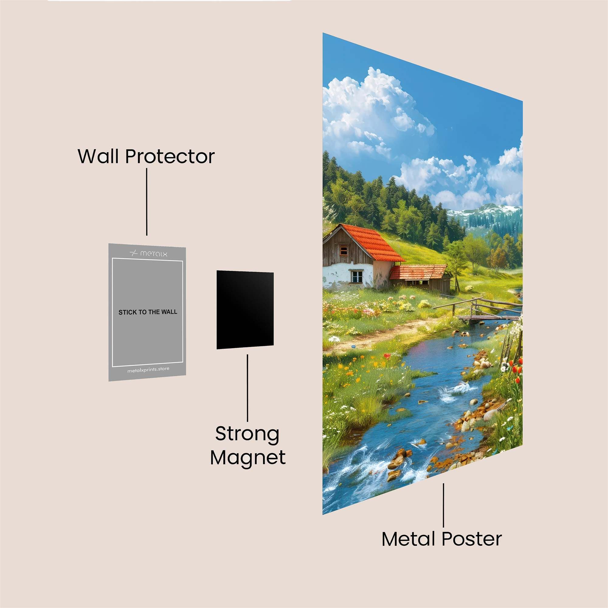 Cottage Bliss Safe Wall Magnetic / M