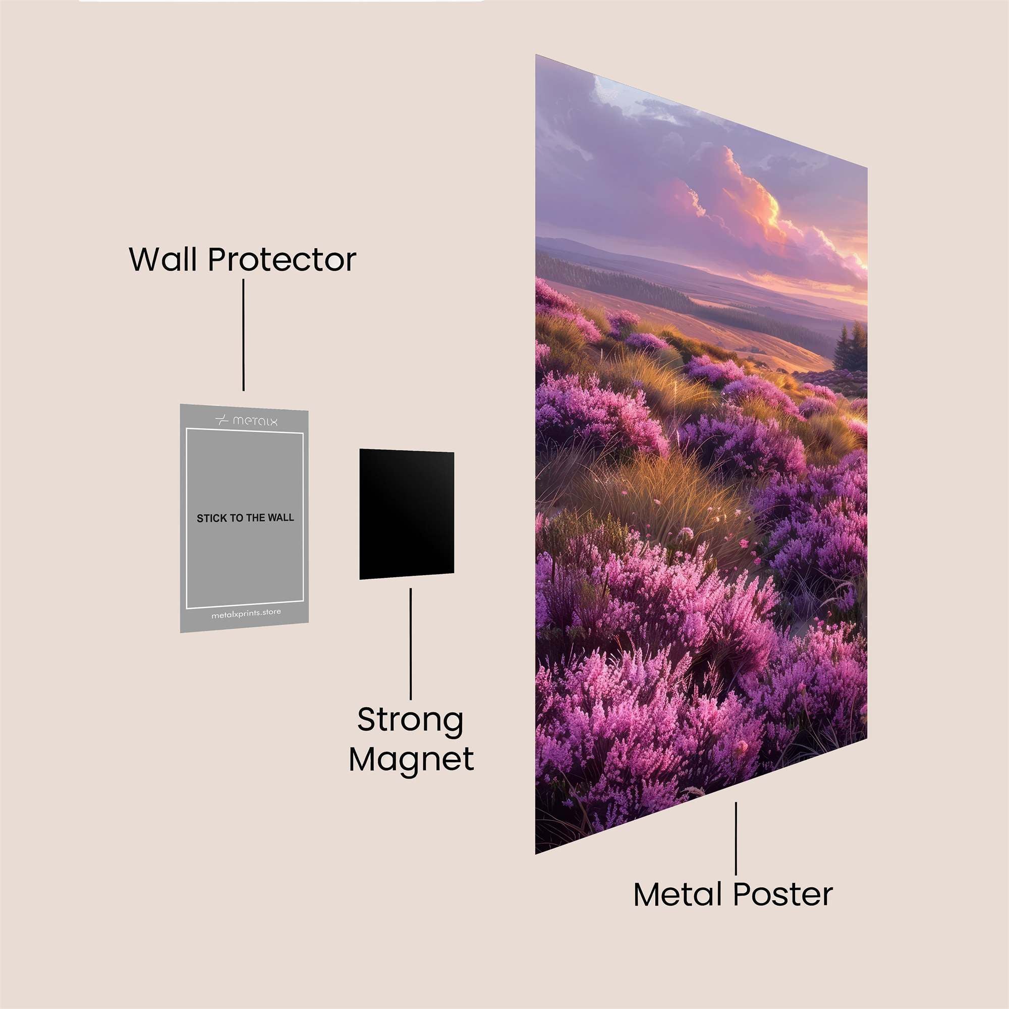 Heather Harmony Safe Wall Magnetic / M