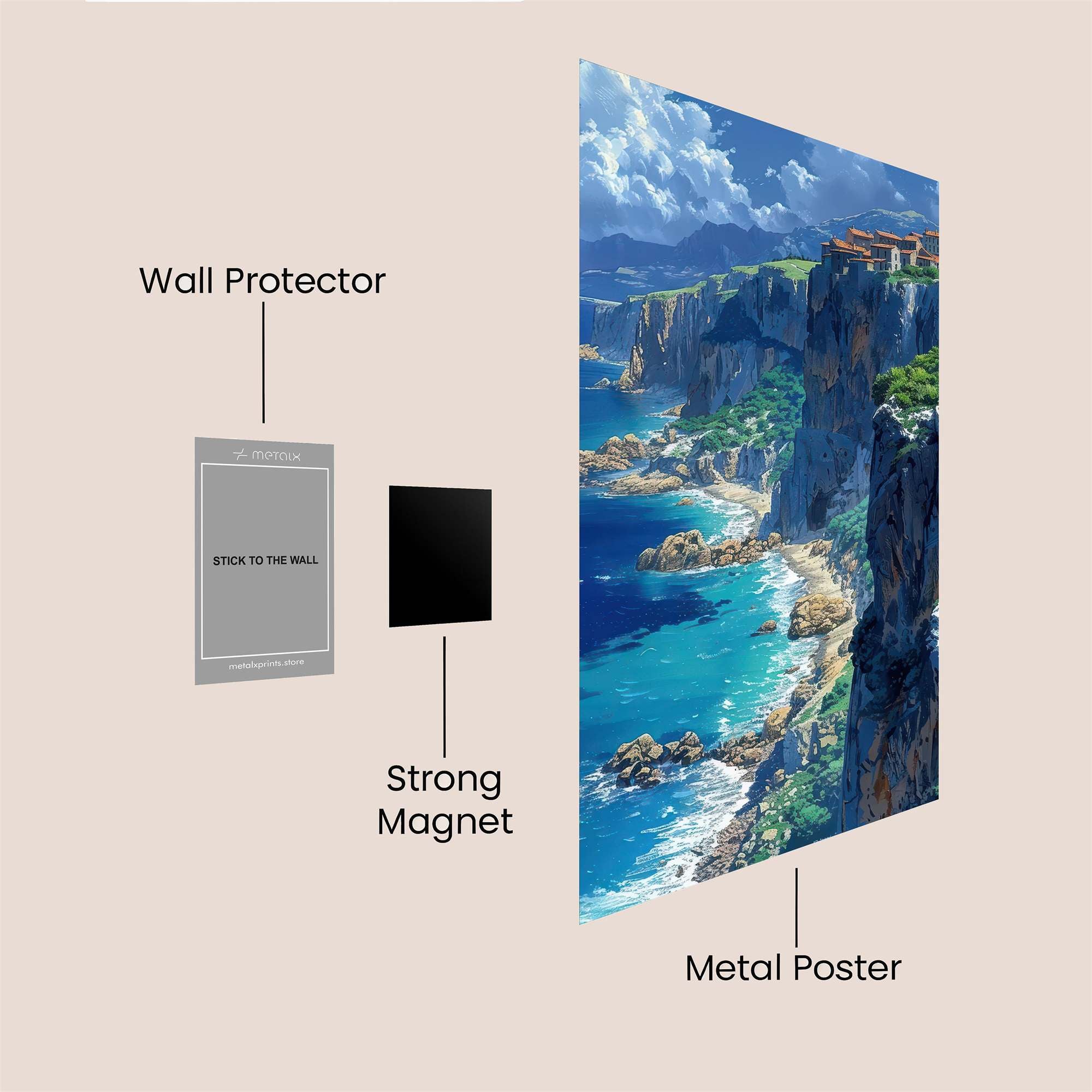 Cliffside Serenity Safe Wall Magnetic / M