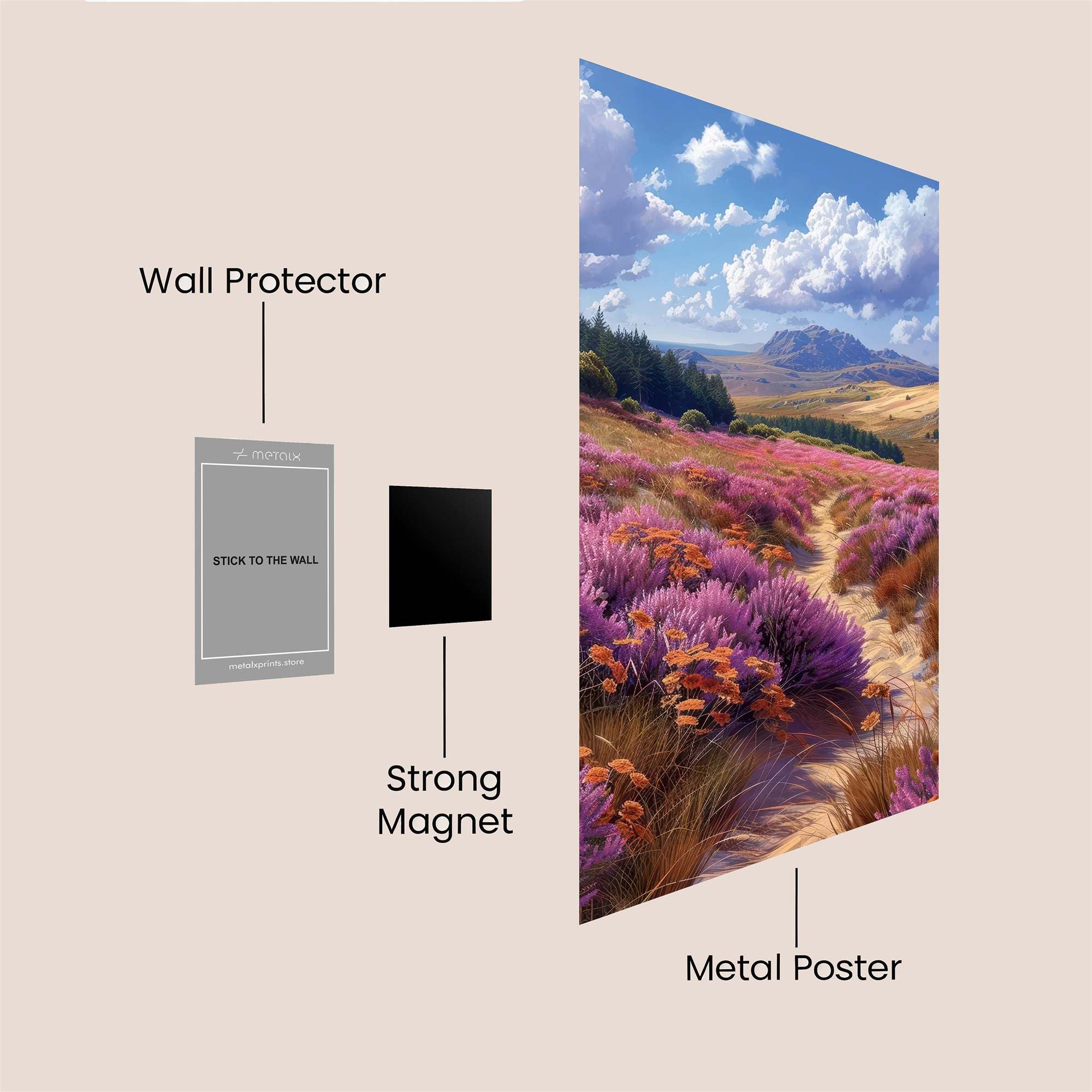 Heathland Serenity Safe Wall Magnetic / M