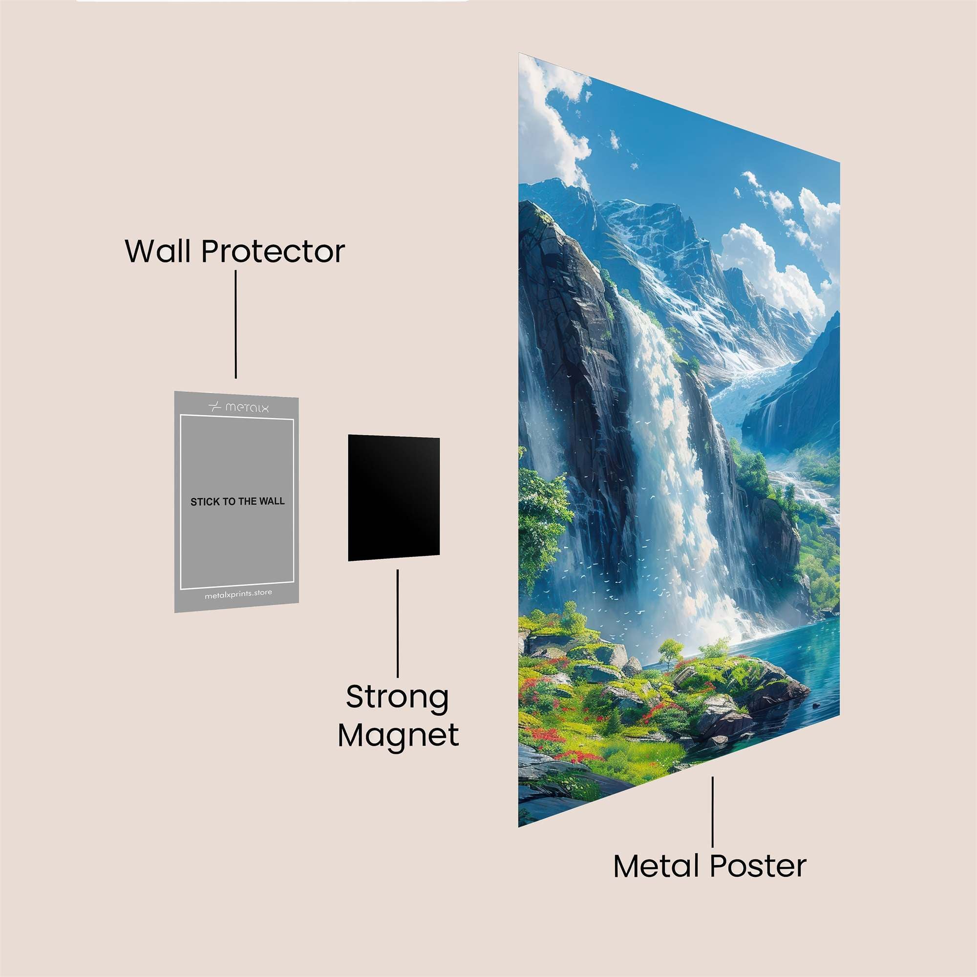Cascade Serenity Safe Wall Magnetic / M