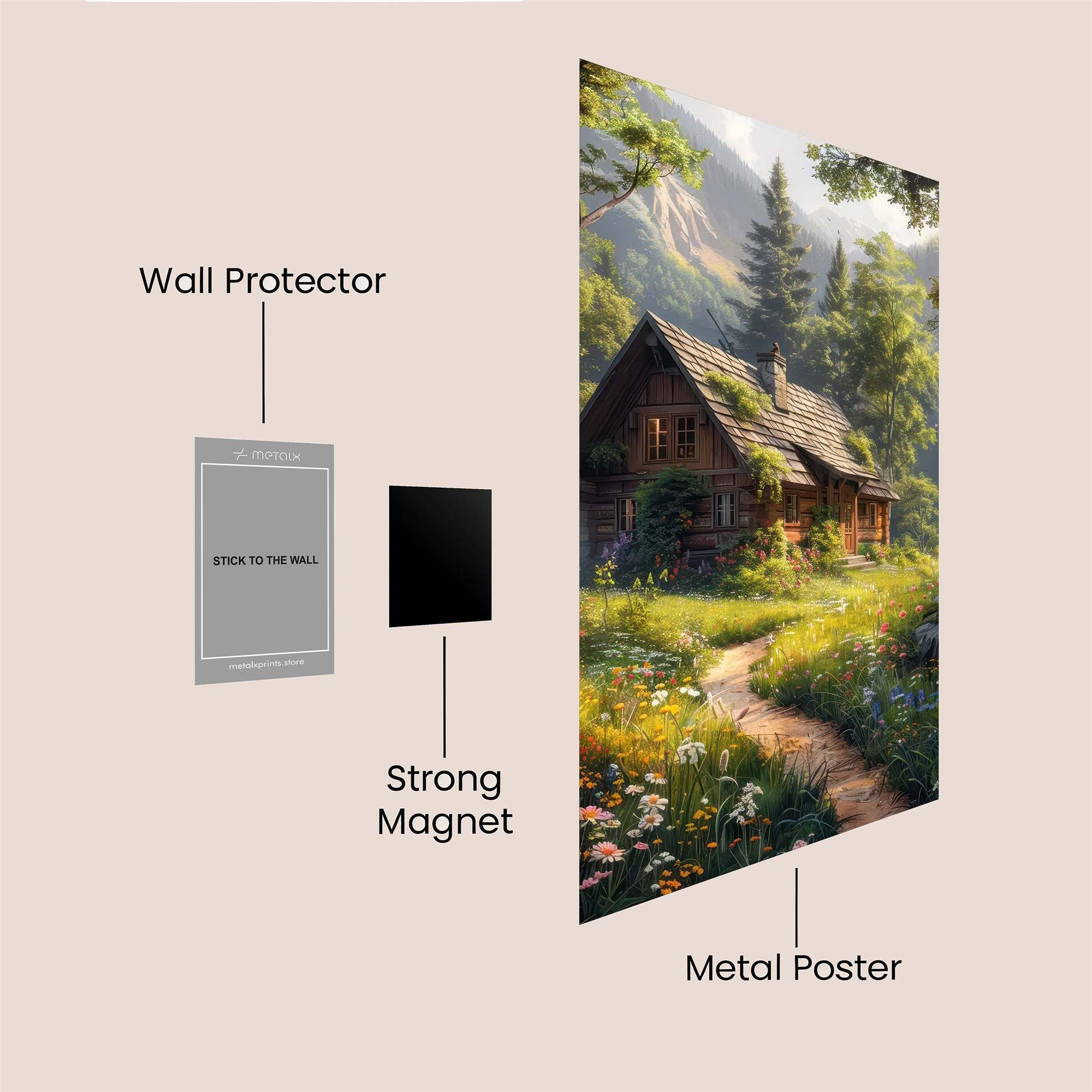 Cabin Serenity Safe Wall Magnetic / M