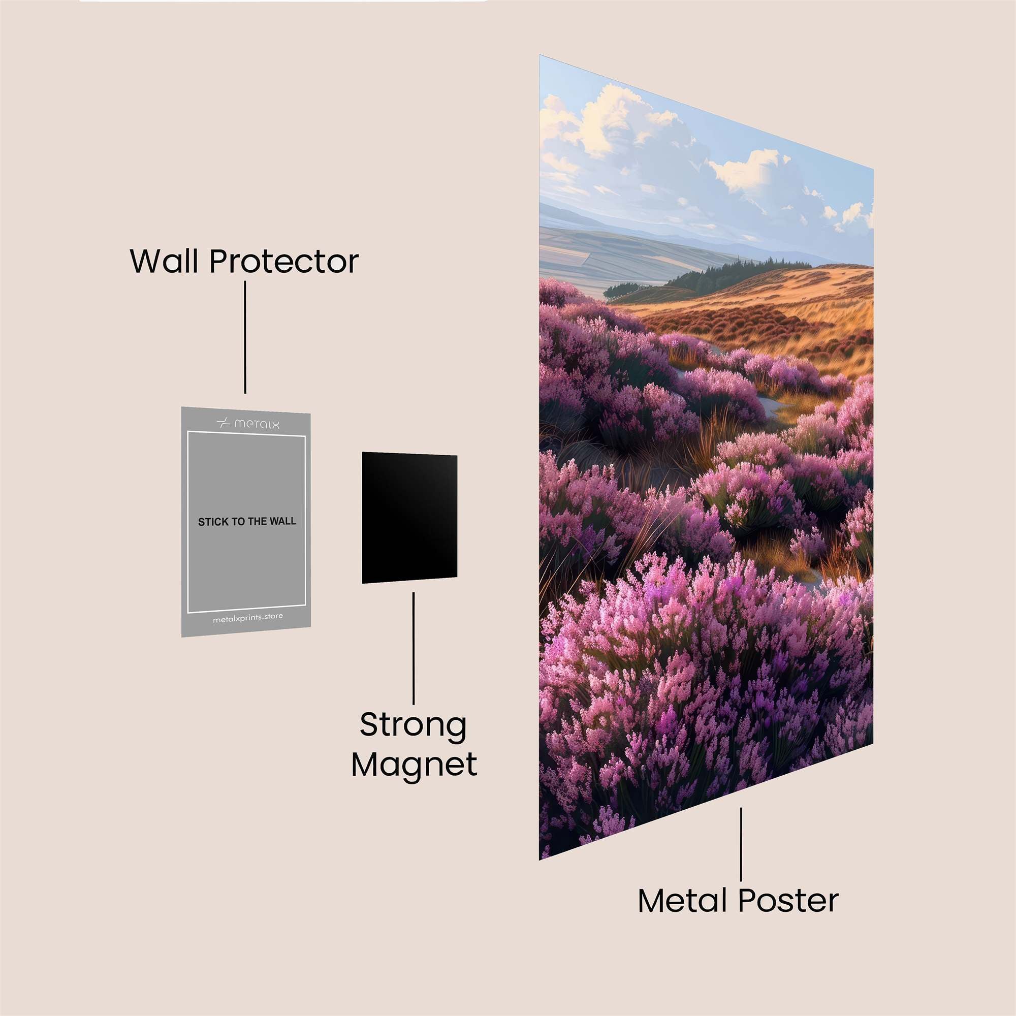 Heathland Harmony Safe Wall Magnetic / M