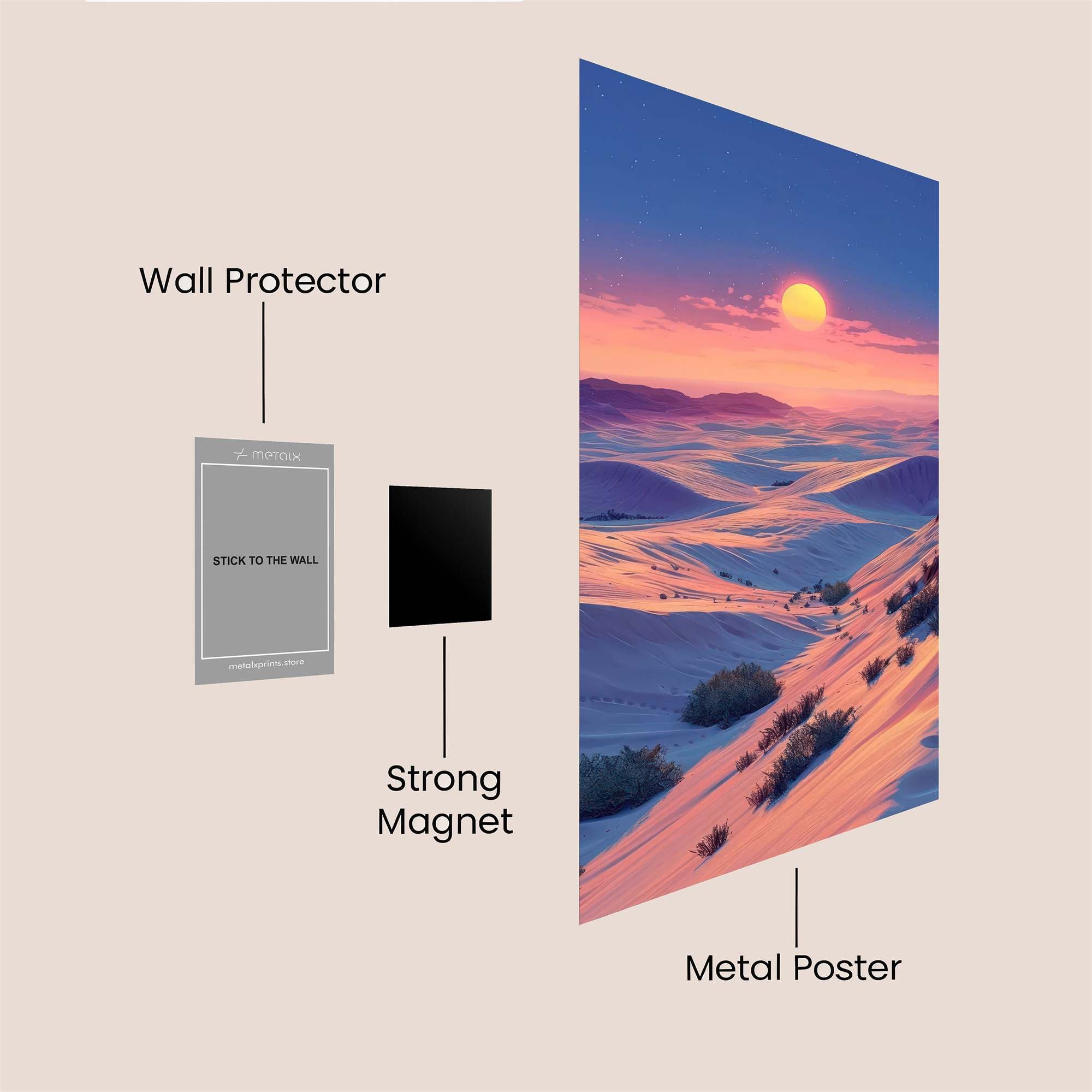 Desert Serenity Safe Wall Magnetic / M