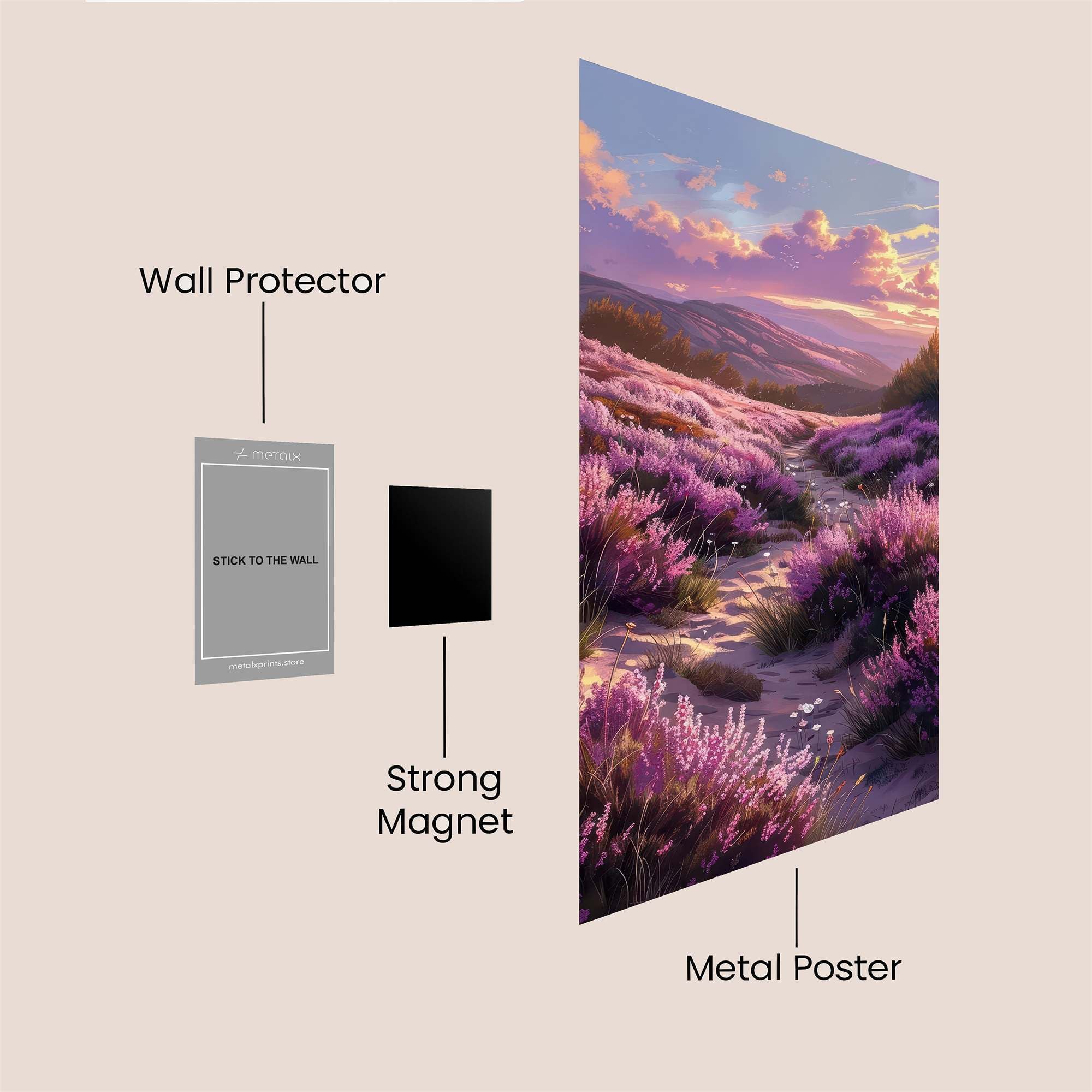 Heathland Serenity Safe Wall Magnetic / M