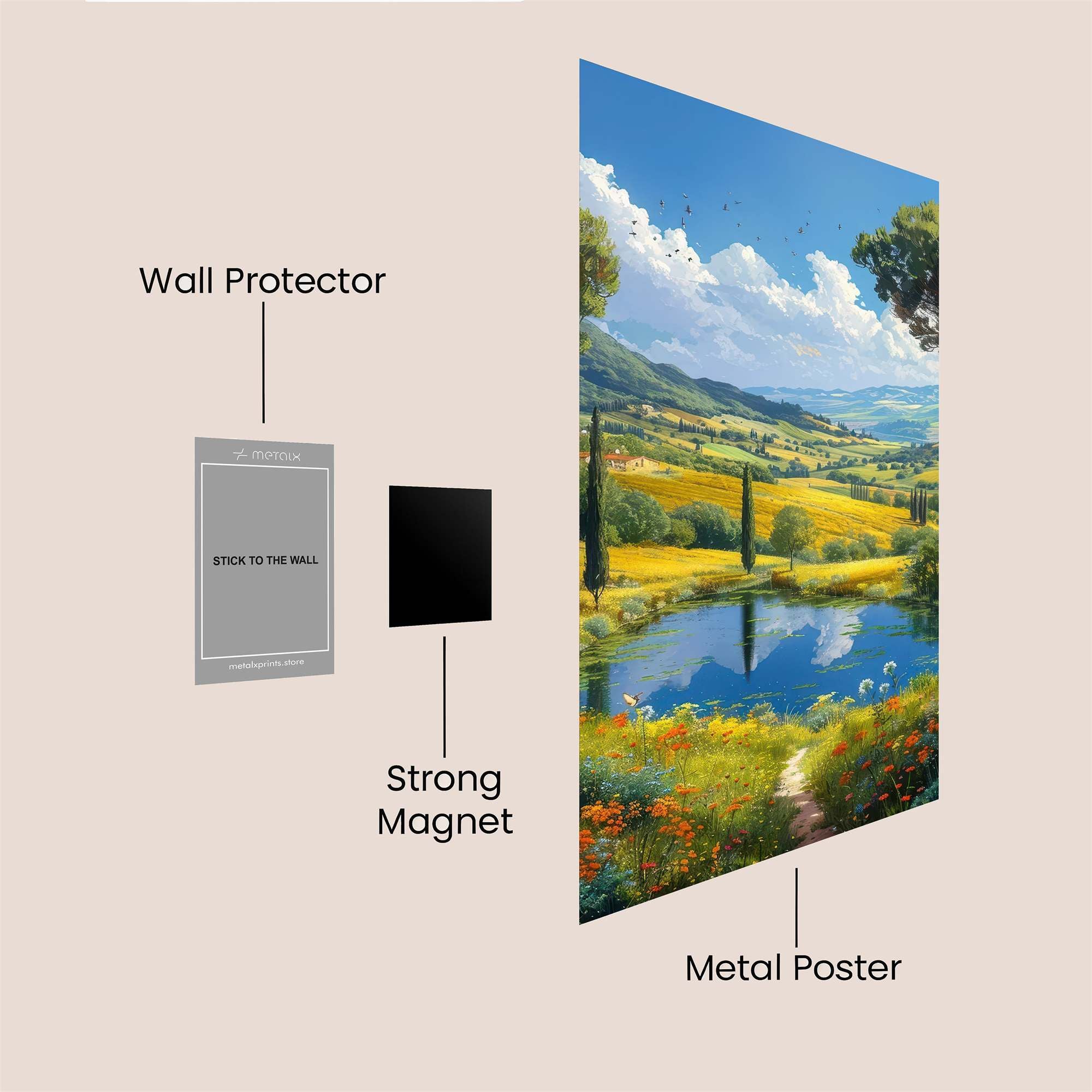 Tuscany Tranquil Safe Wall Magnetic / M