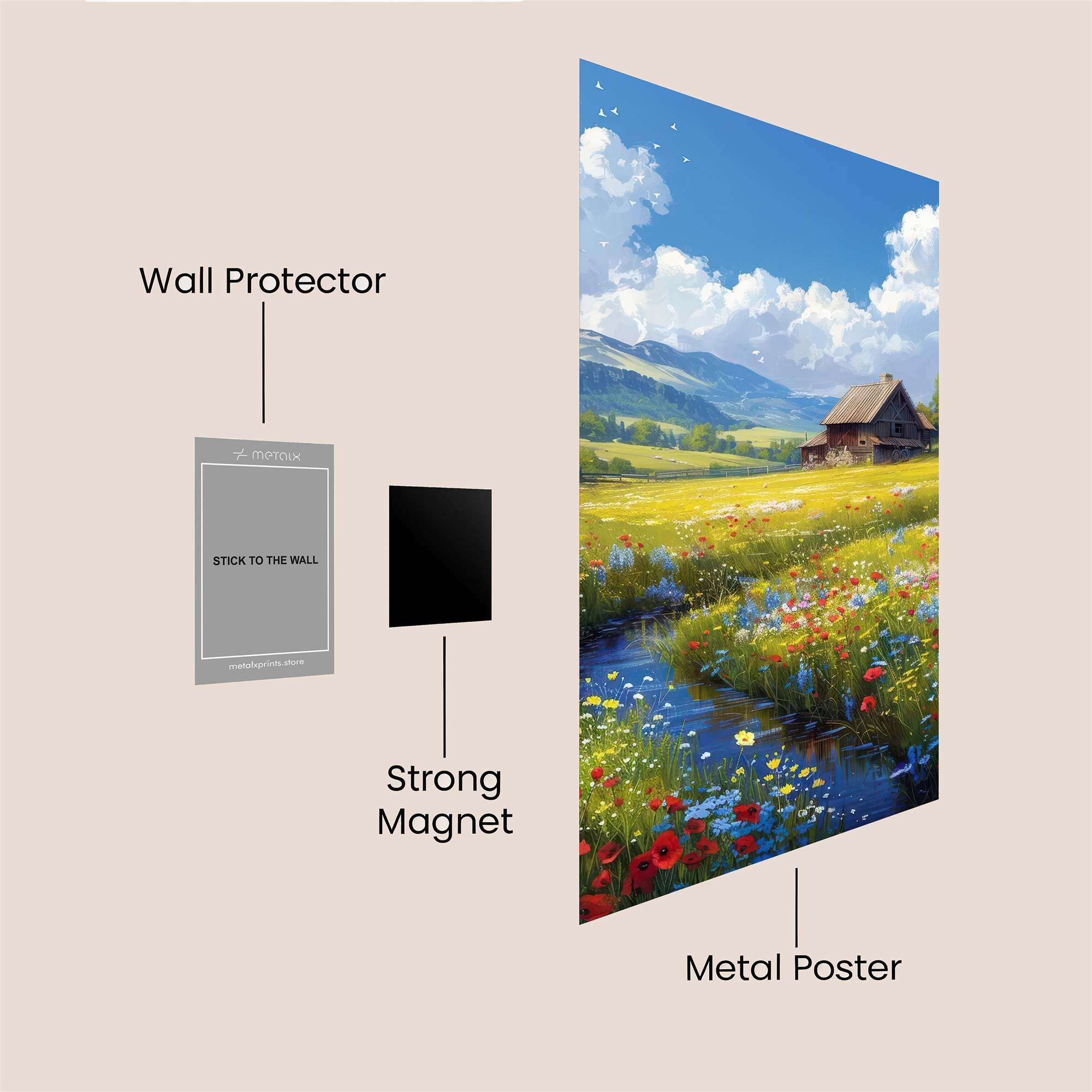 Cottage Bliss Safe Wall Magnetic / M