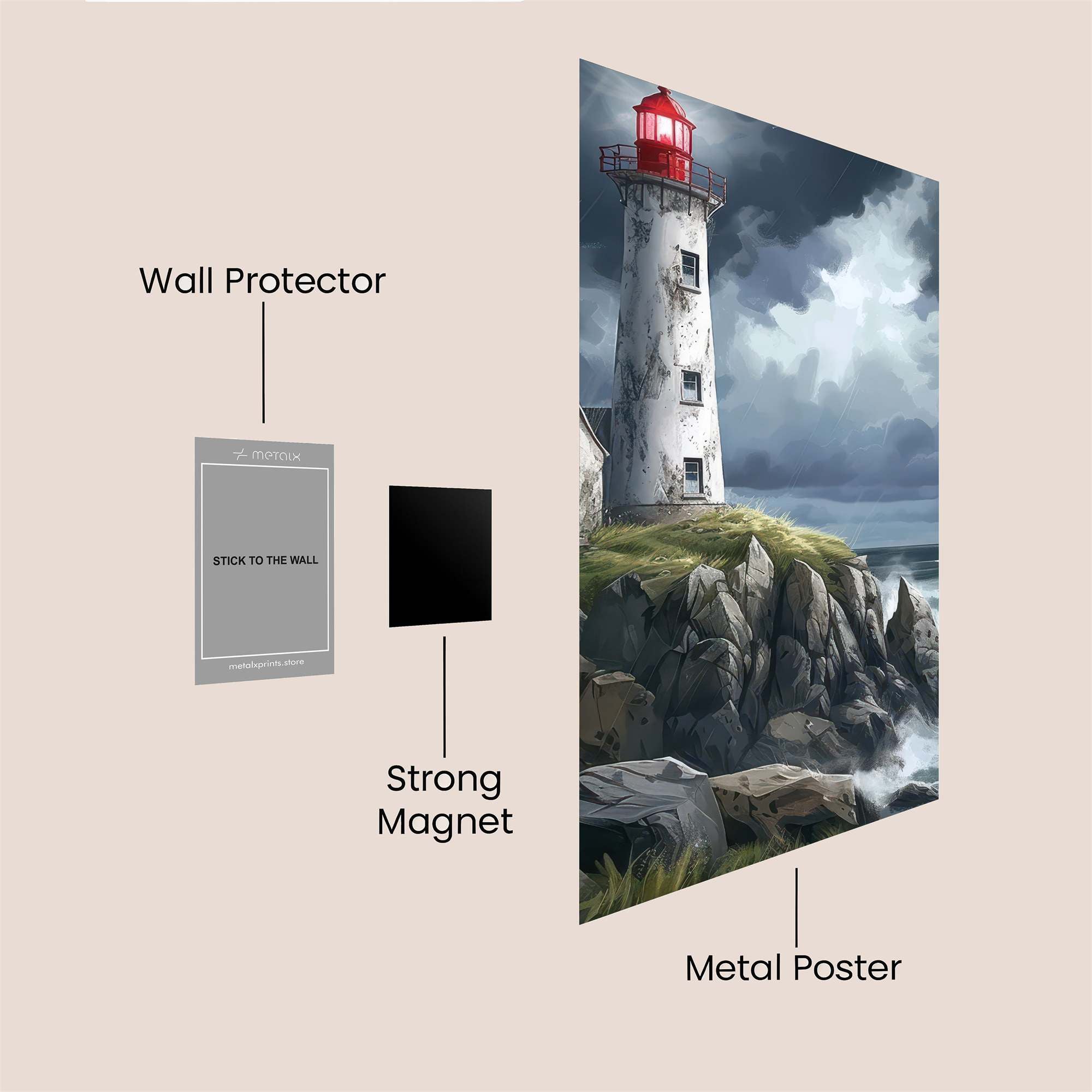 Beacon Tempest Safe Wall Magnetic / M