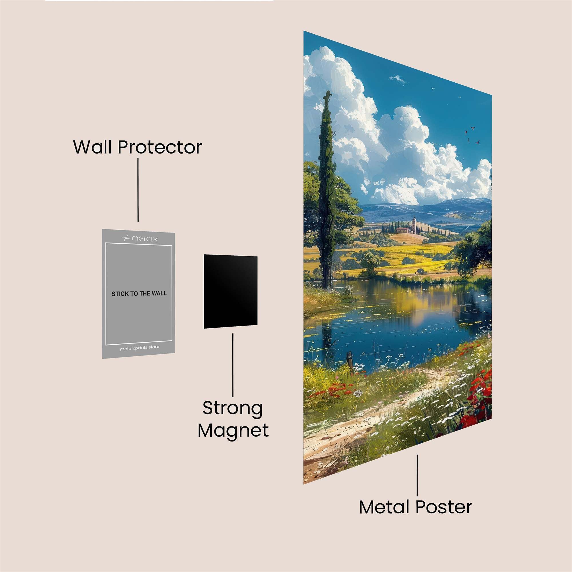 Tuscany Tranquil Safe Wall Magnetic / M