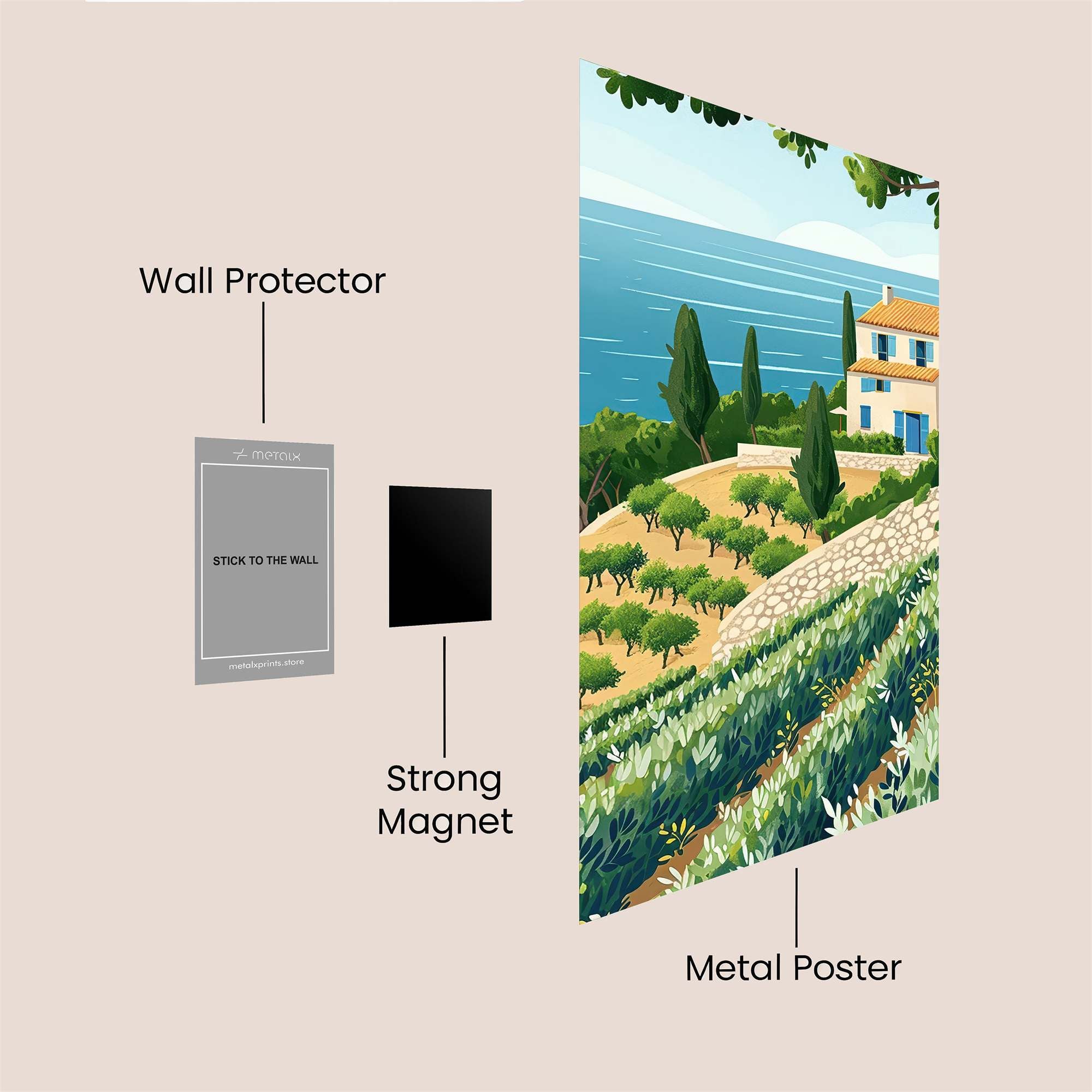 Provence Serenity Safe Wall Magnetic / M