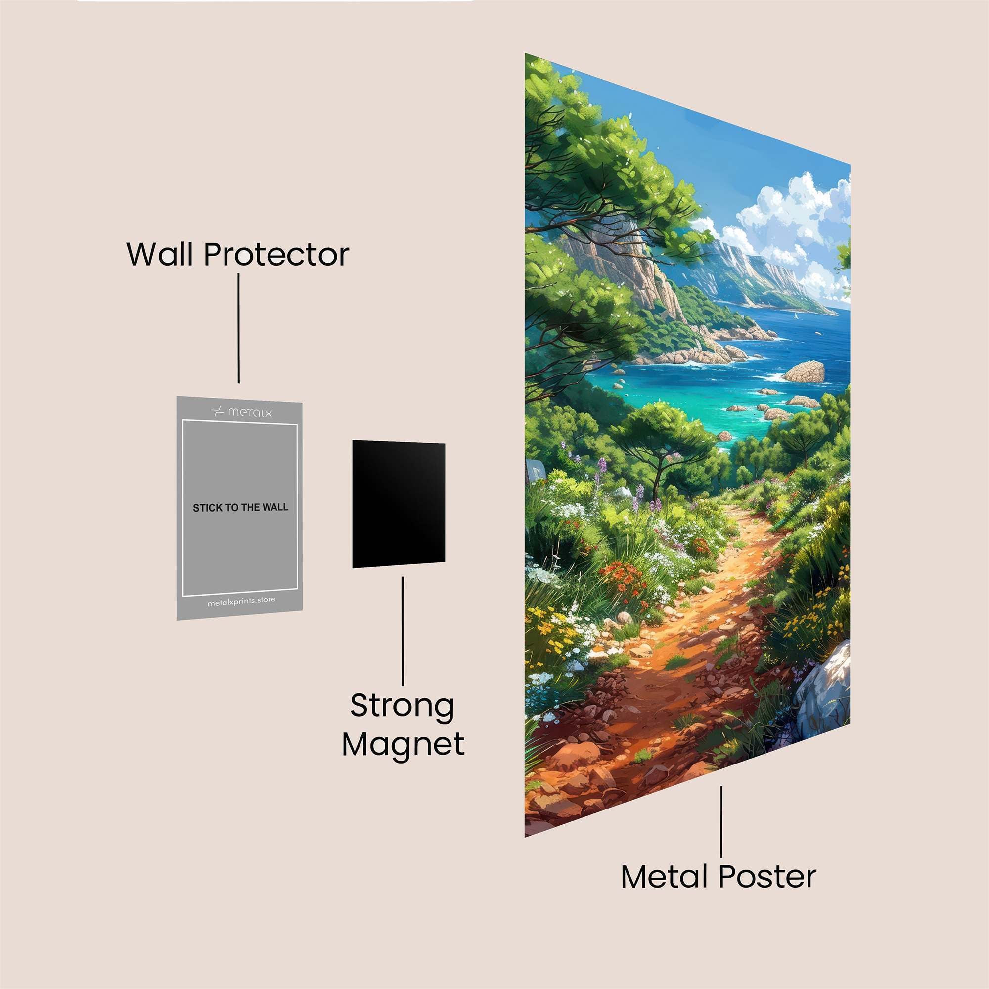 Nature's Serenity Safe Wall Magnetic / M