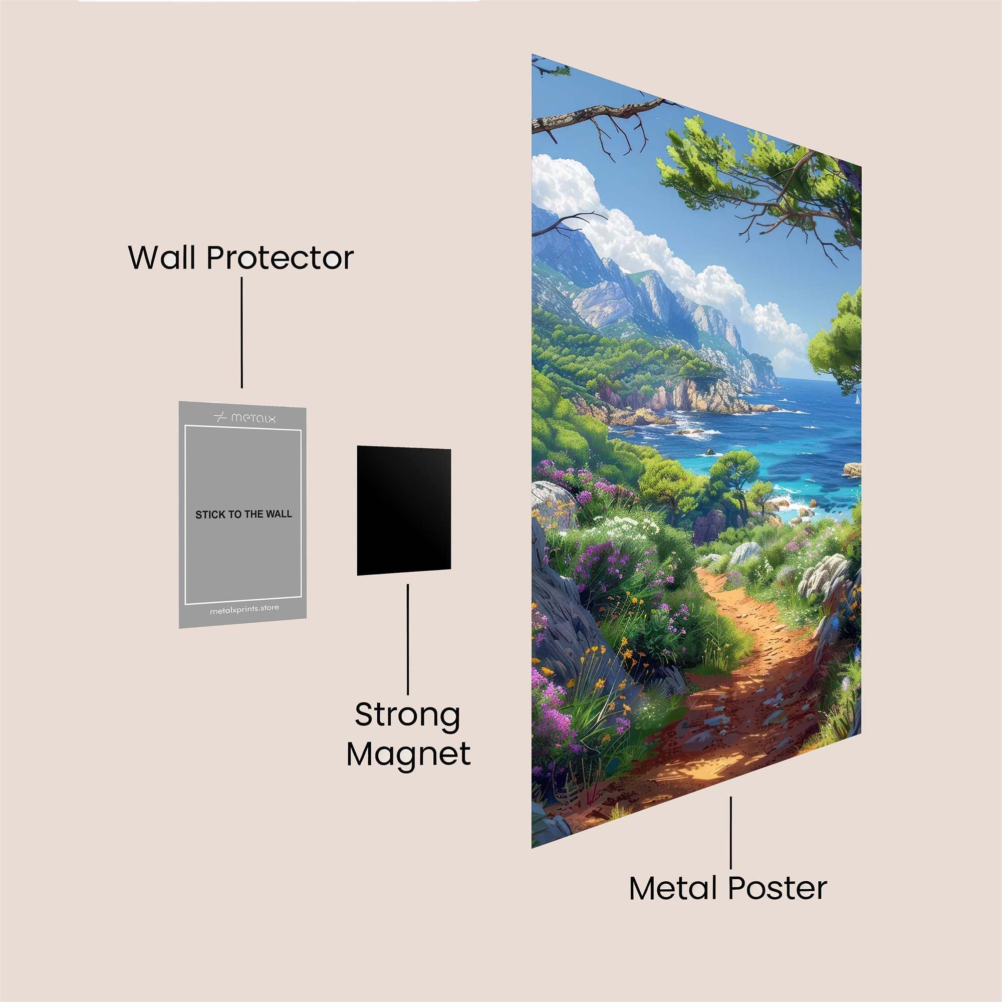 Nature's Serenity Safe Wall Magnetic / M