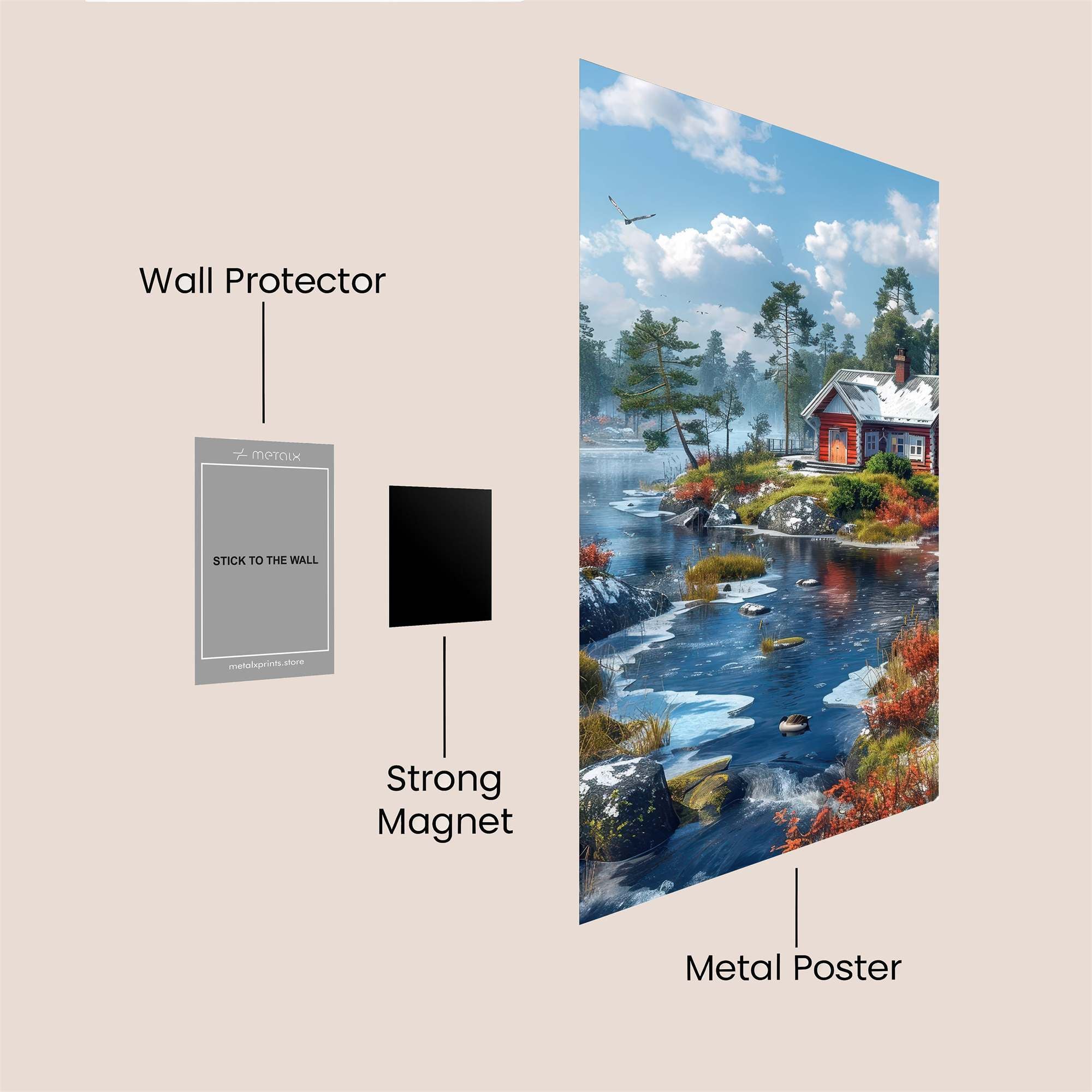 Cabin Tranquil Safe Wall Magnetic / M