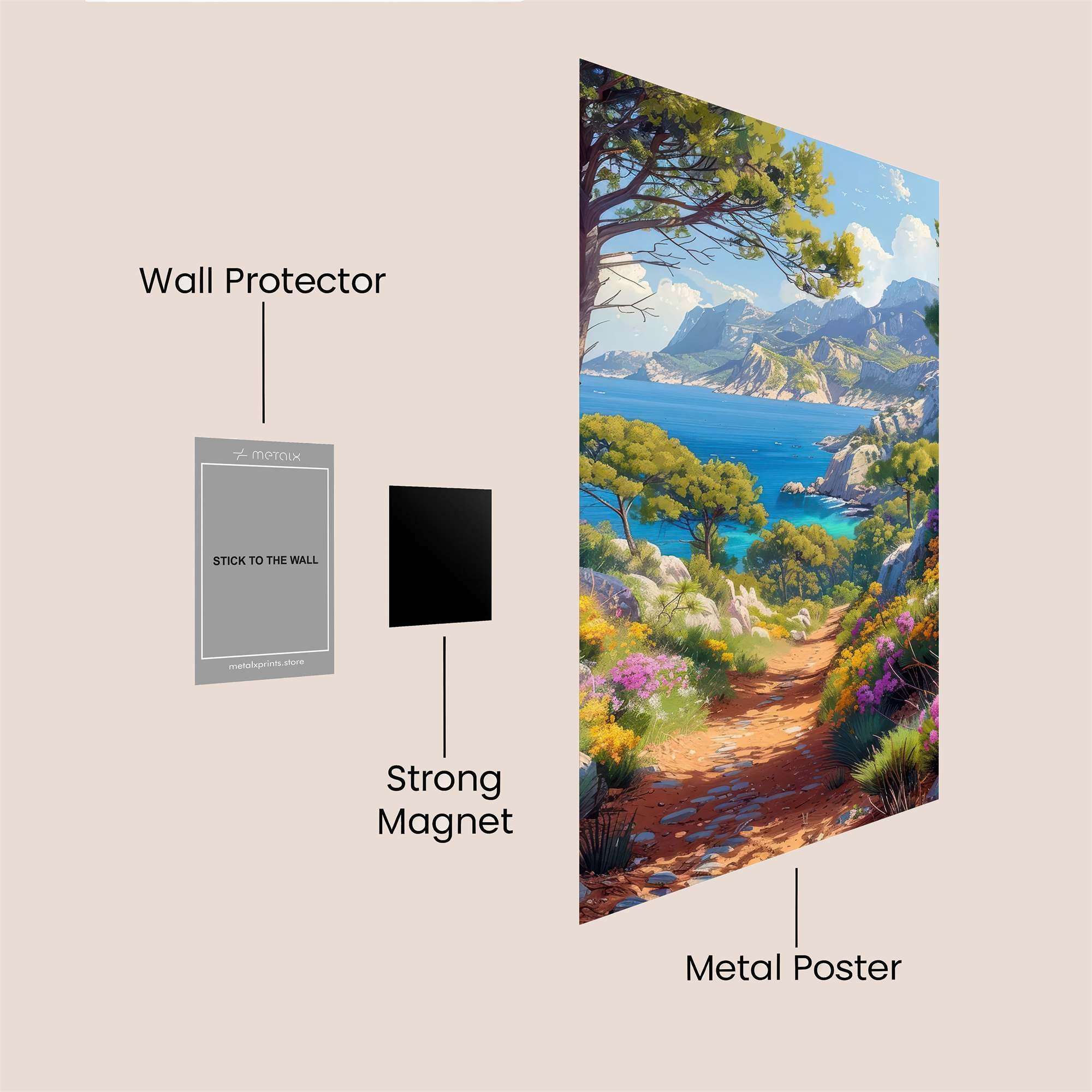 Capri Bliss Safe Wall Magnetic / M