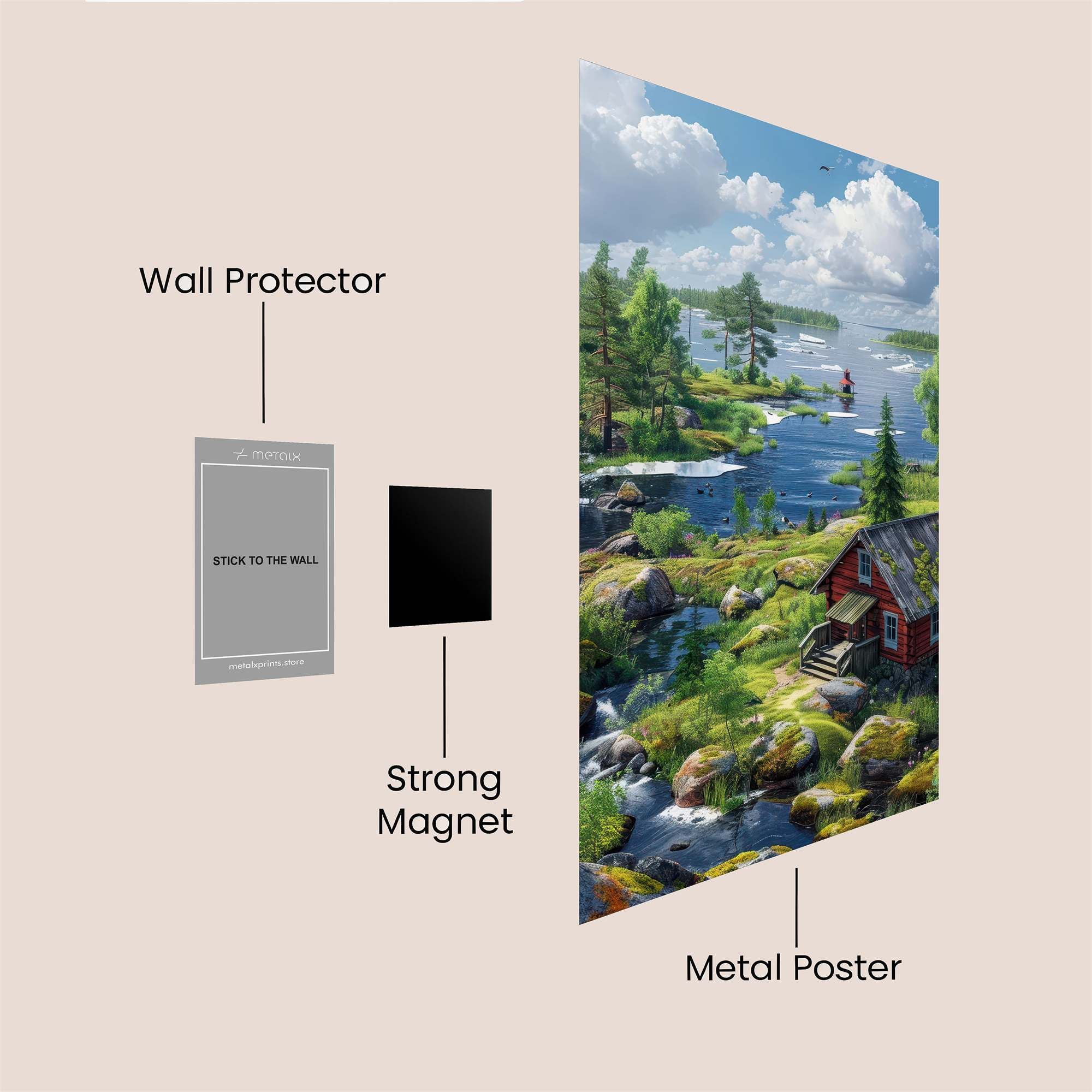 Cabin Serenity Safe Wall Magnetic / M