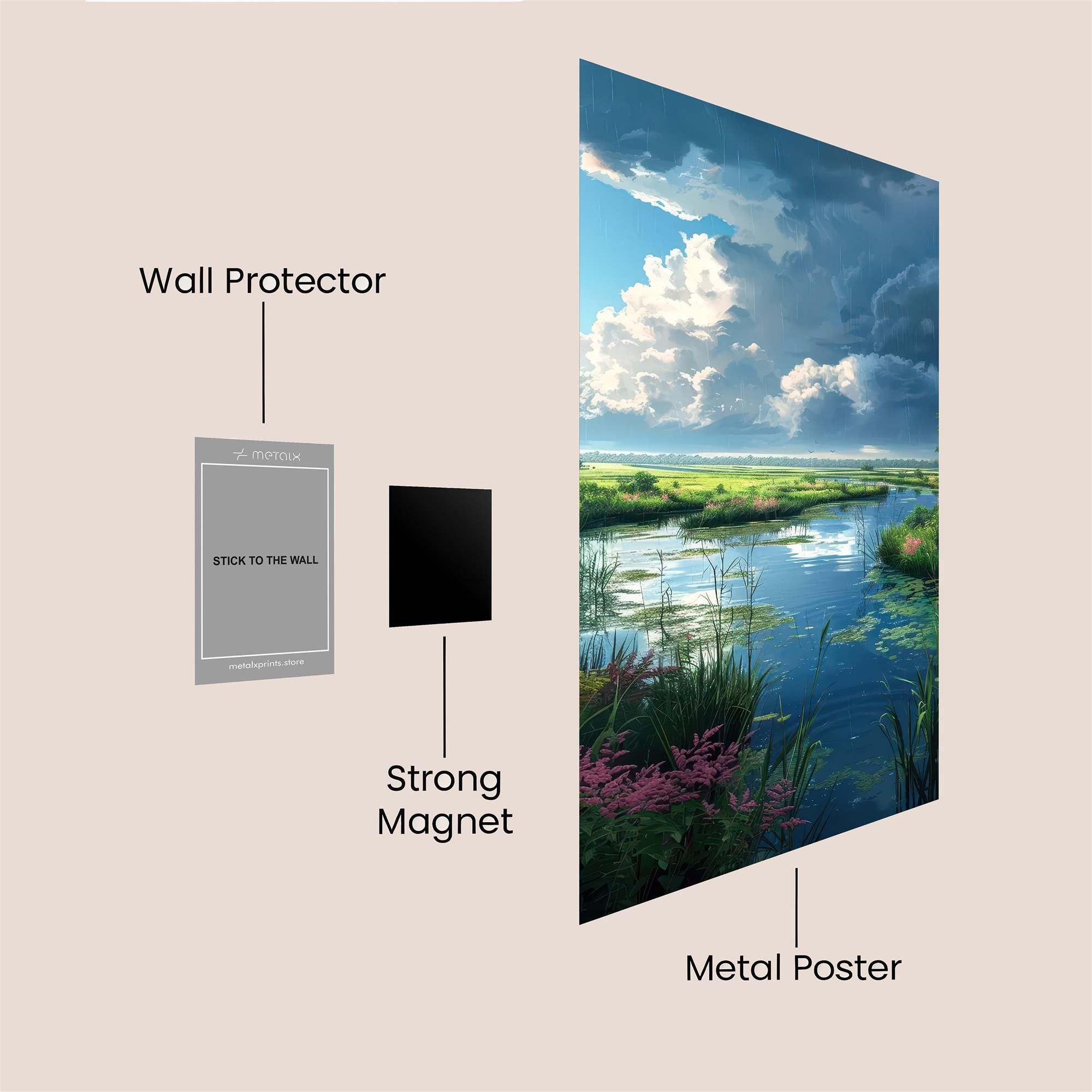 Nature's Serenity Safe Wall Magnetic / M