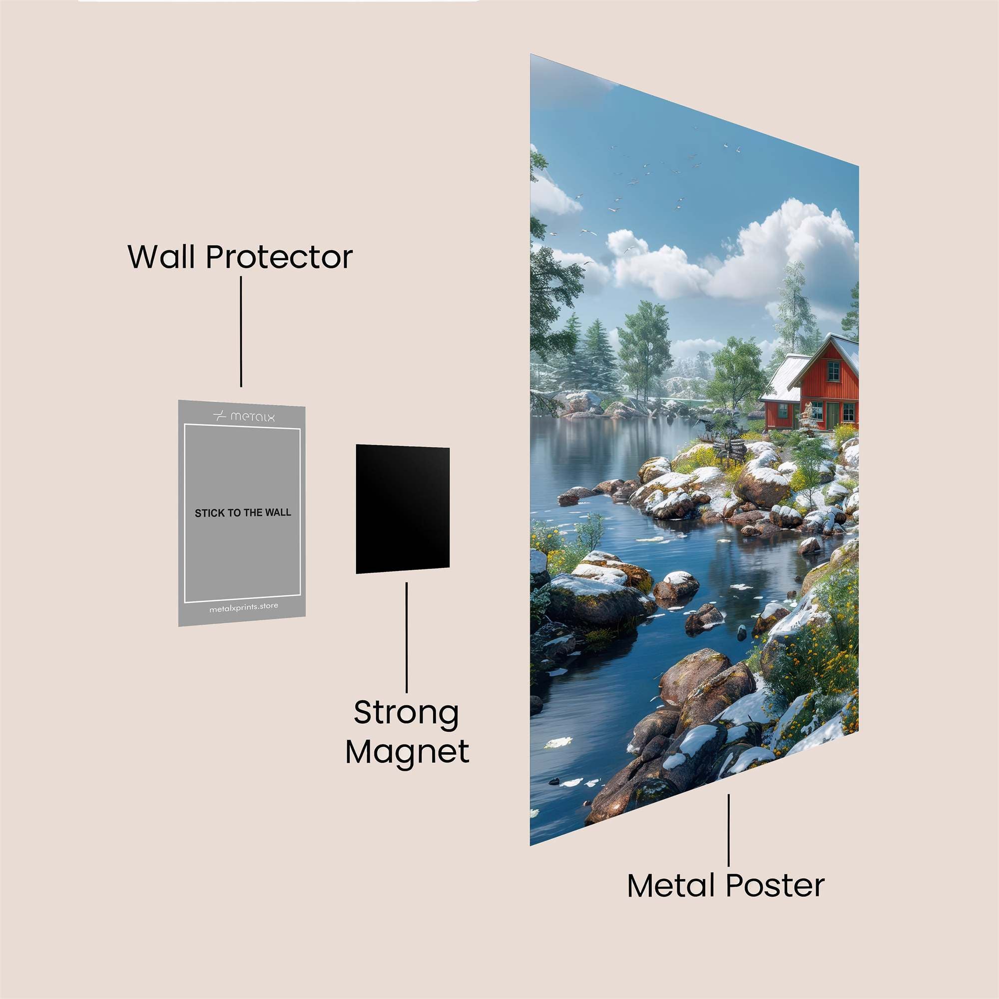 Cabin Serenity Safe Wall Magnetic / M