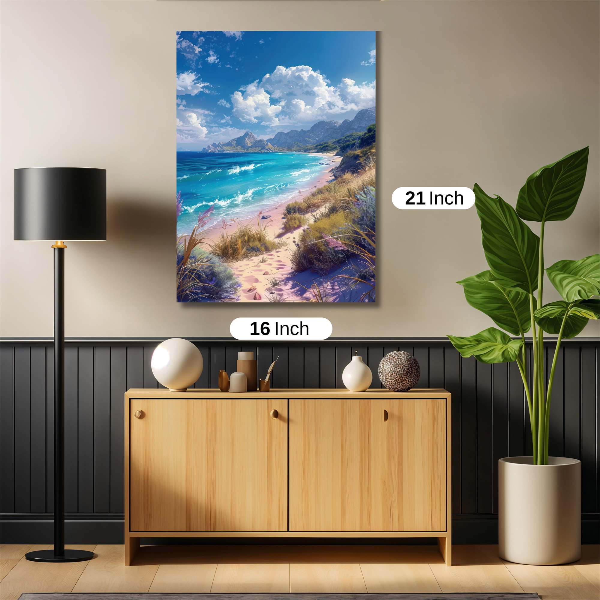 Beach Serenity Safe Wall Magnetic / M
