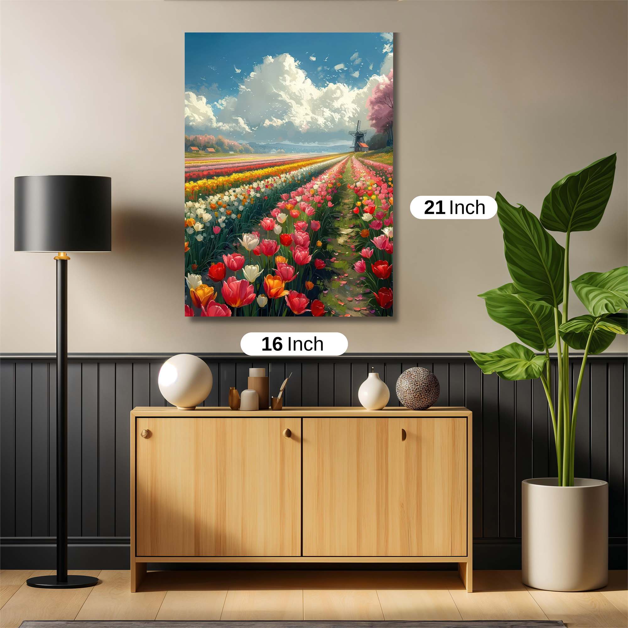 Tulip Tranquility Safe Wall Magnetic / M