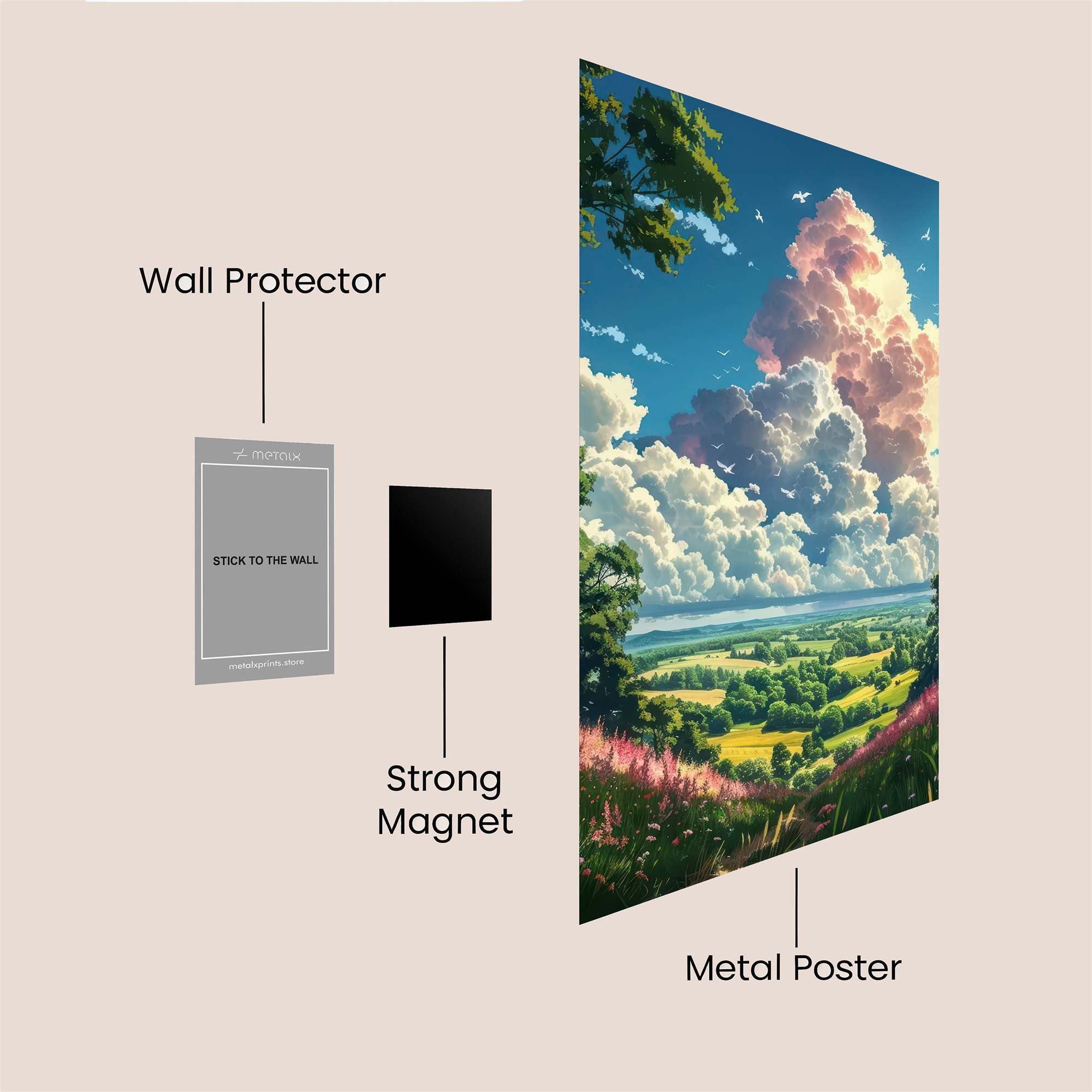 Sky Dream Safe Wall Magnetic / M