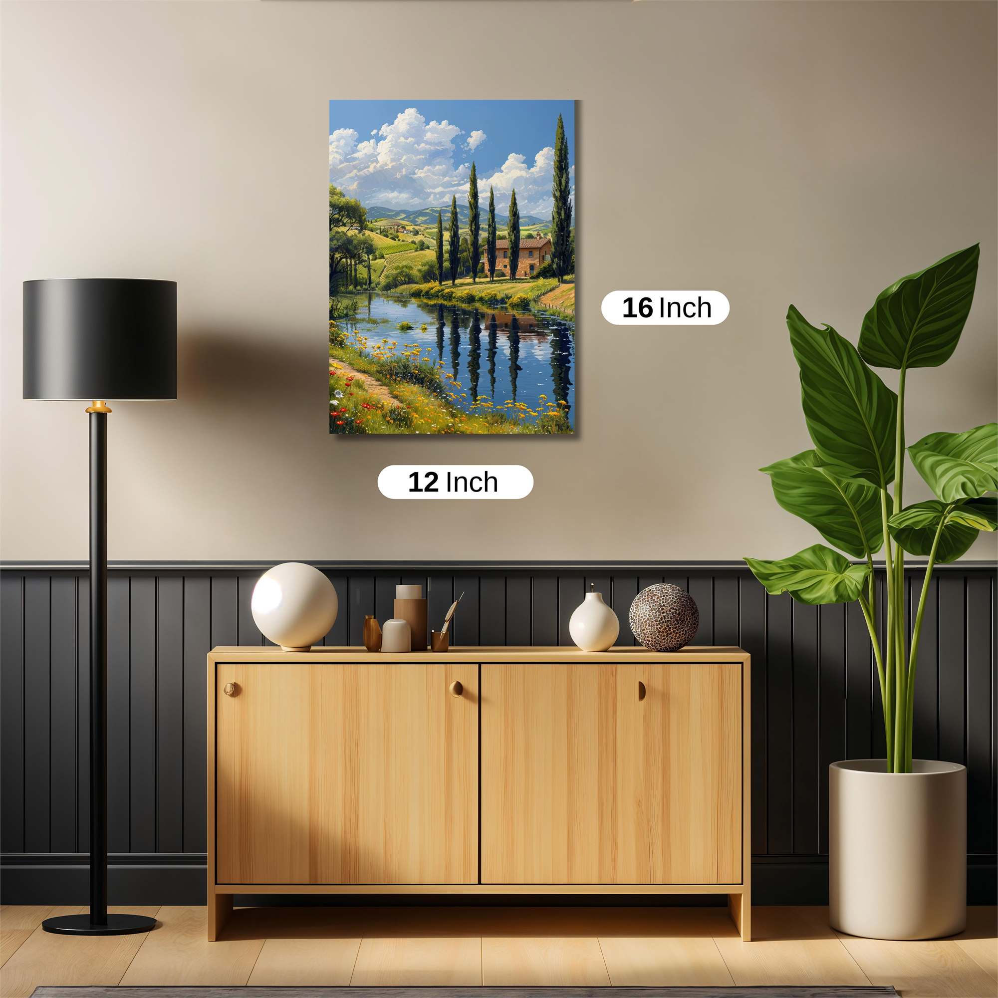 Tuscan Tranquility Safe Wall Magnetic / M