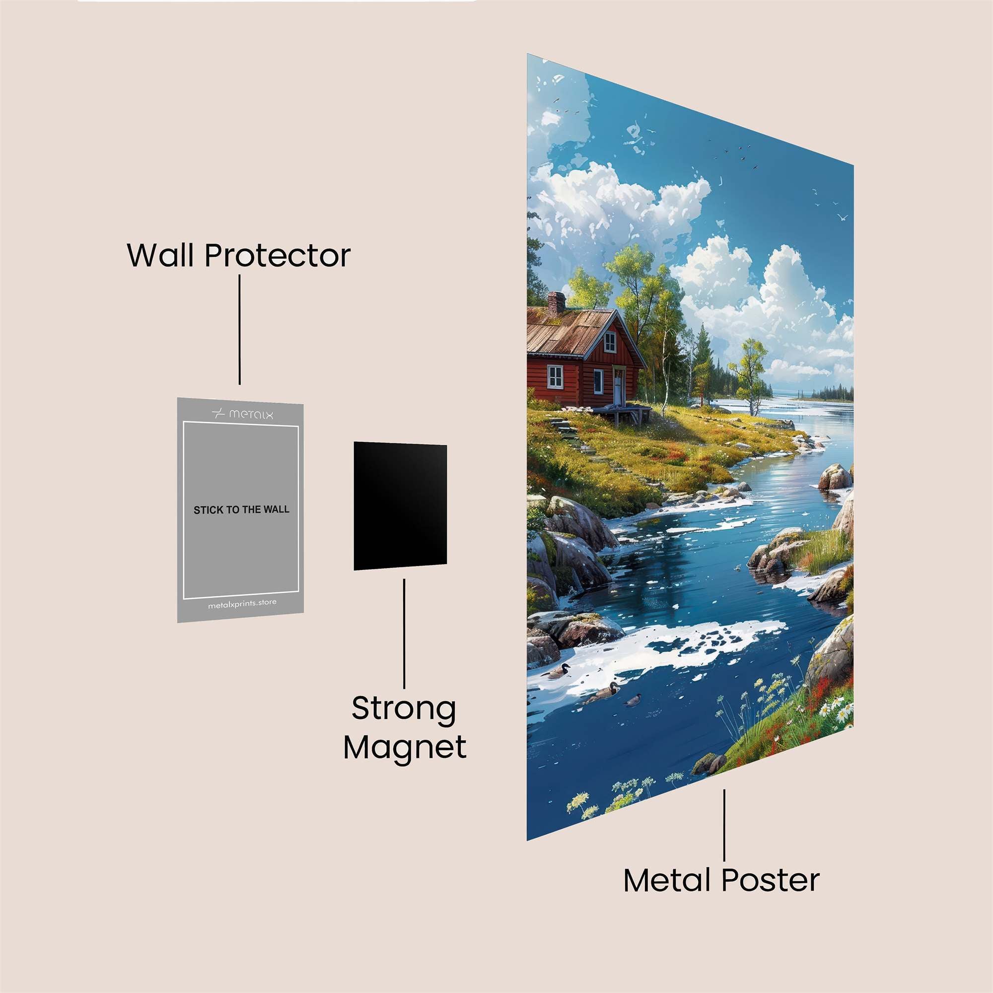 Cabin Serenity Safe Wall Magnetic / M