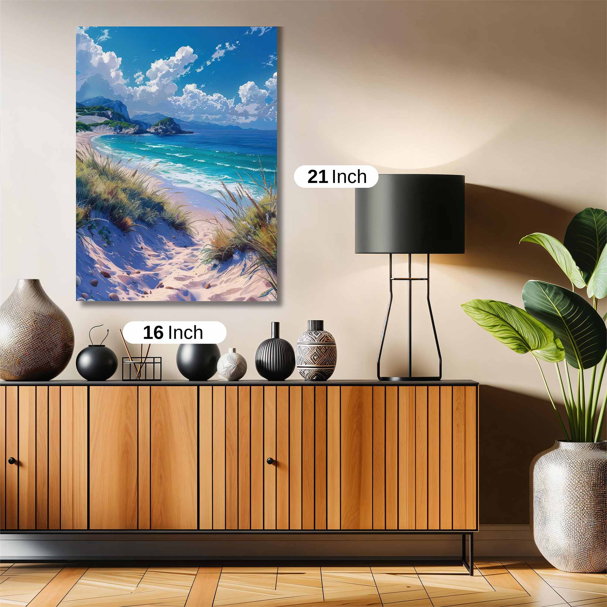 Beach Serenity Safe Wall Magnetic / M
