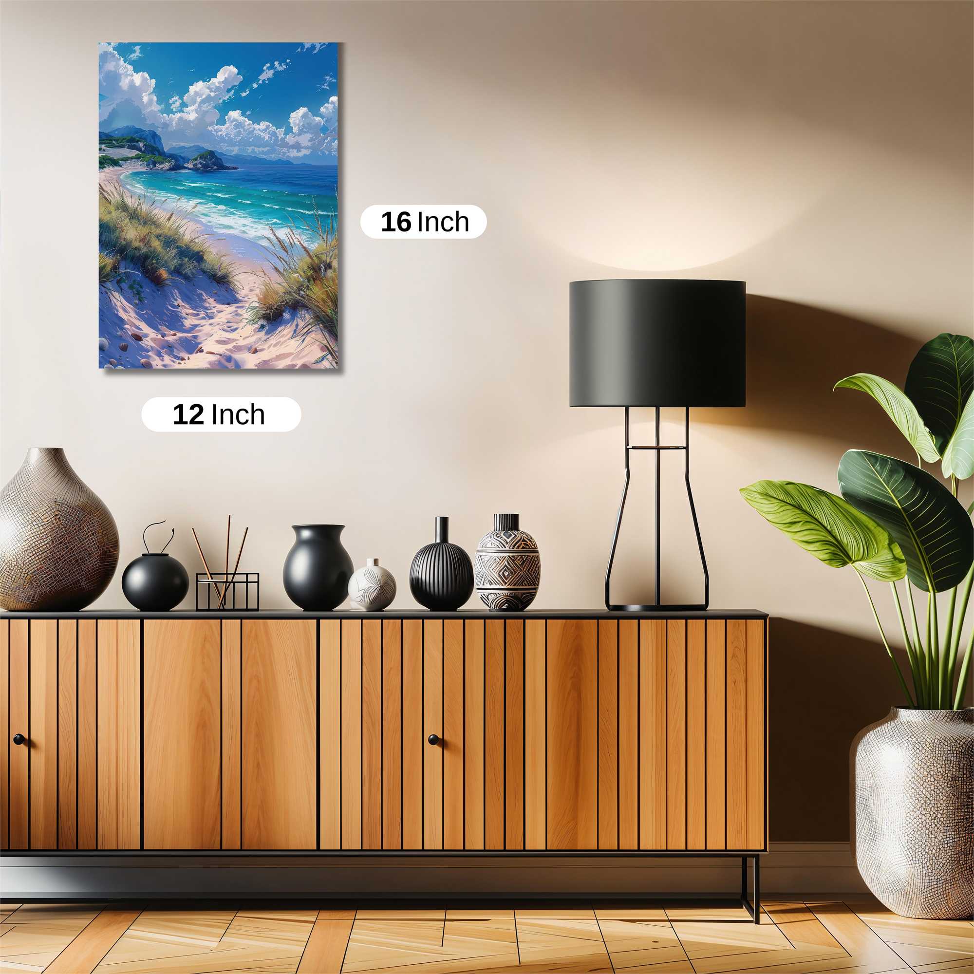 Beach Serenity Safe Wall Magnetic / M