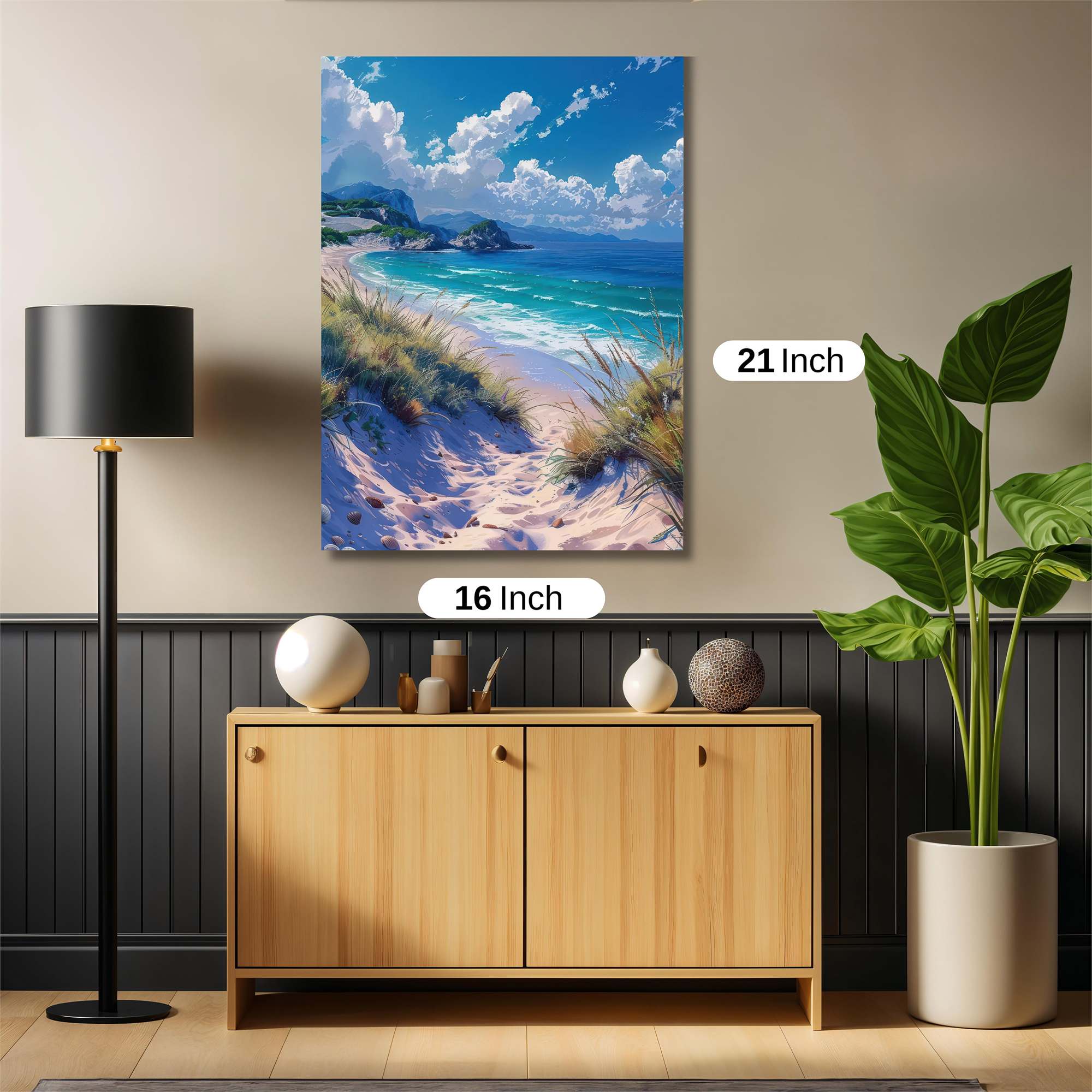 Beach Serenity Safe Wall Magnetic / M
