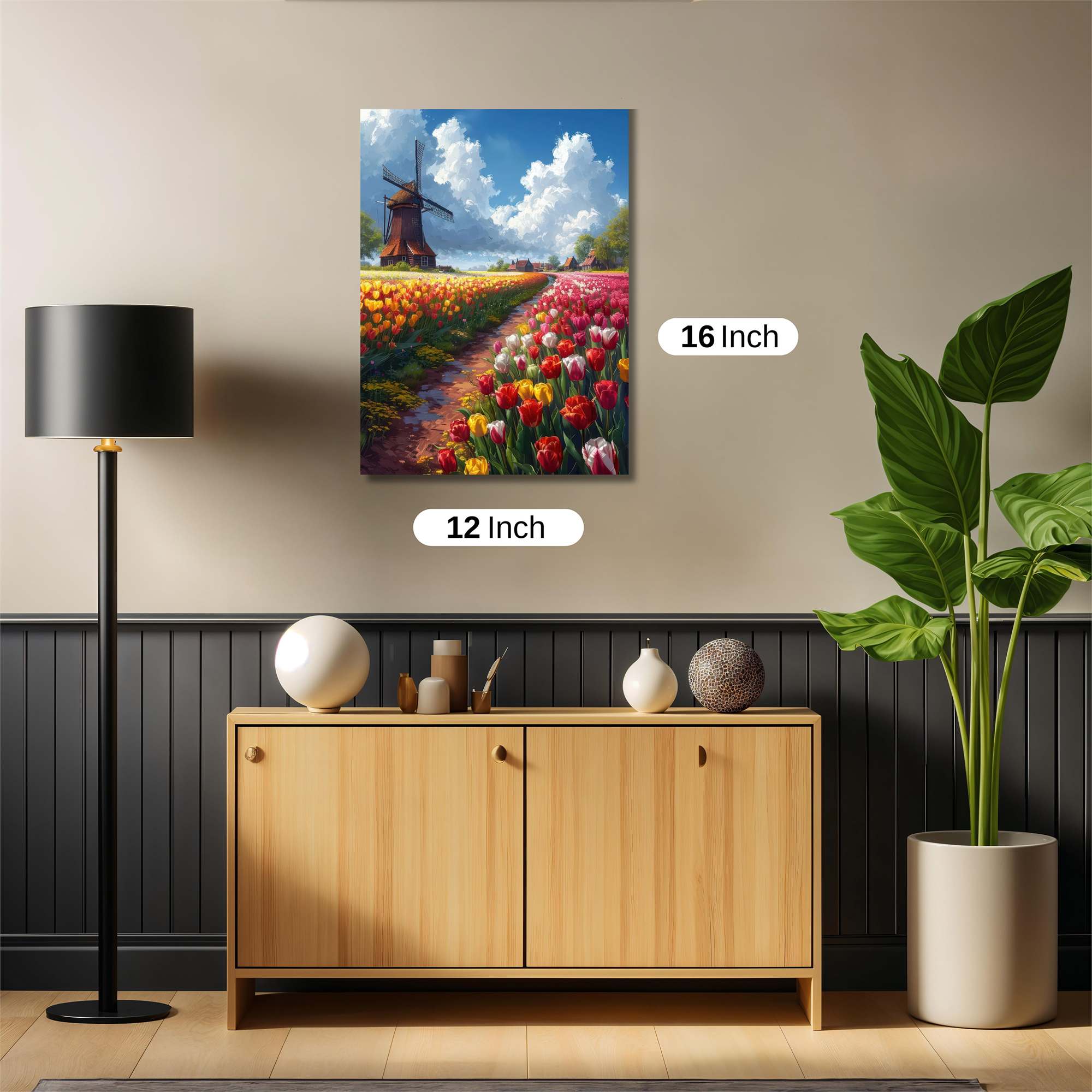Tulip Tranquility Safe Wall Magnetic / M
