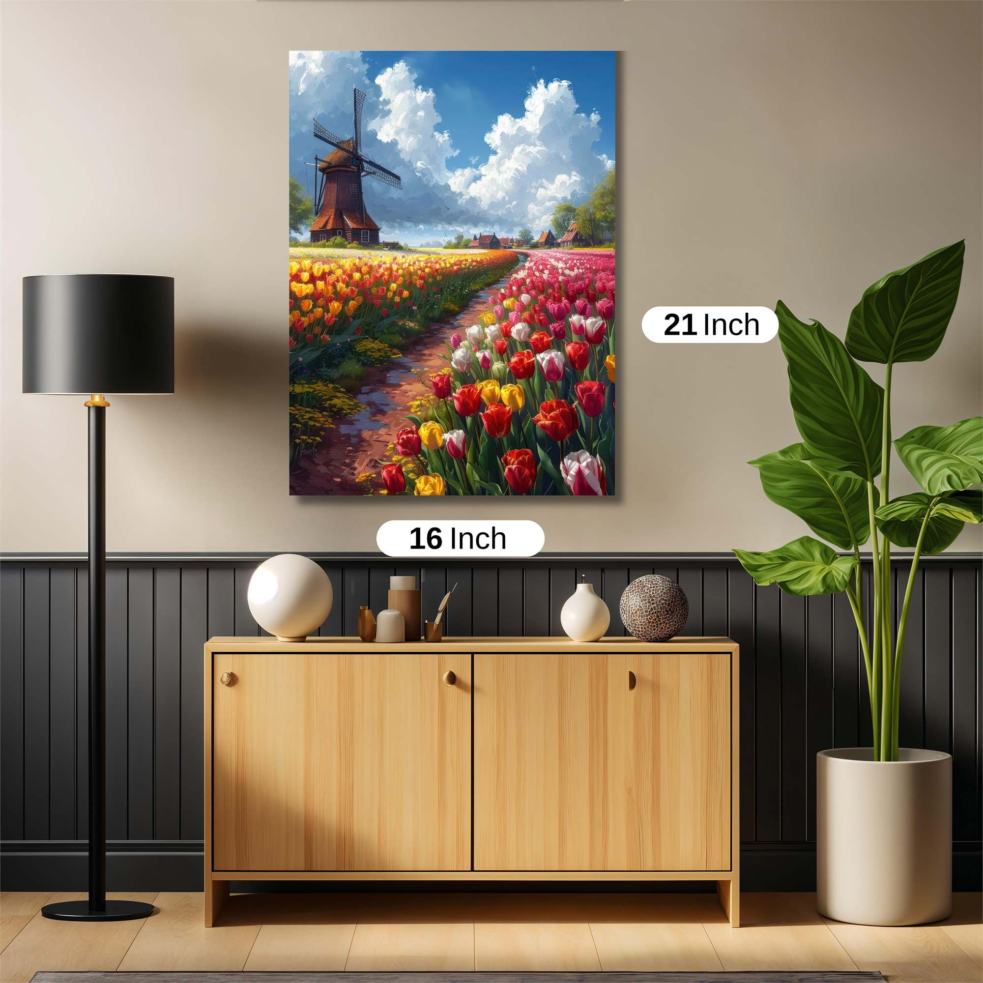 Tulip Tranquility Safe Wall Magnetic / M