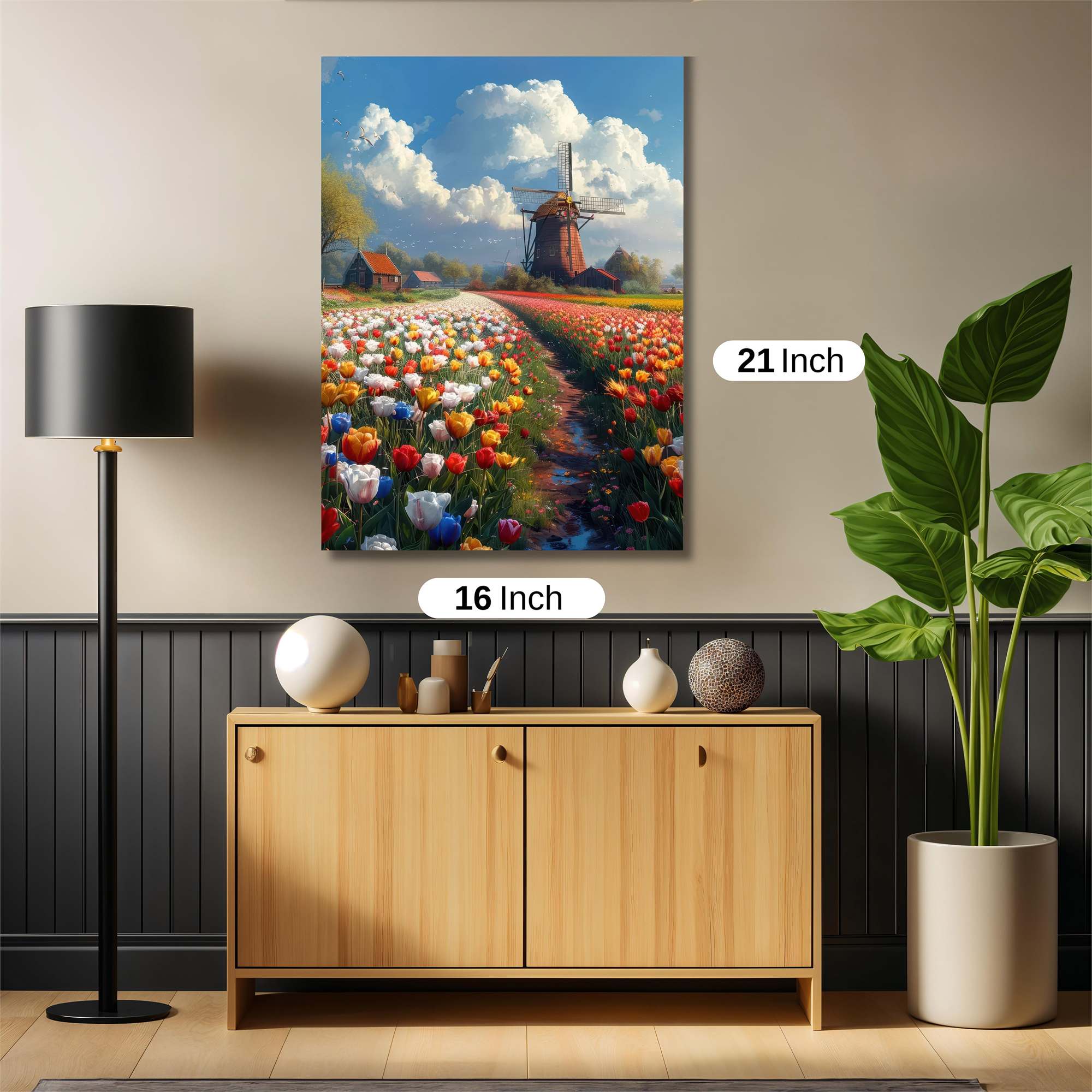 Tulip Tranquility Safe Wall Magnetic / M