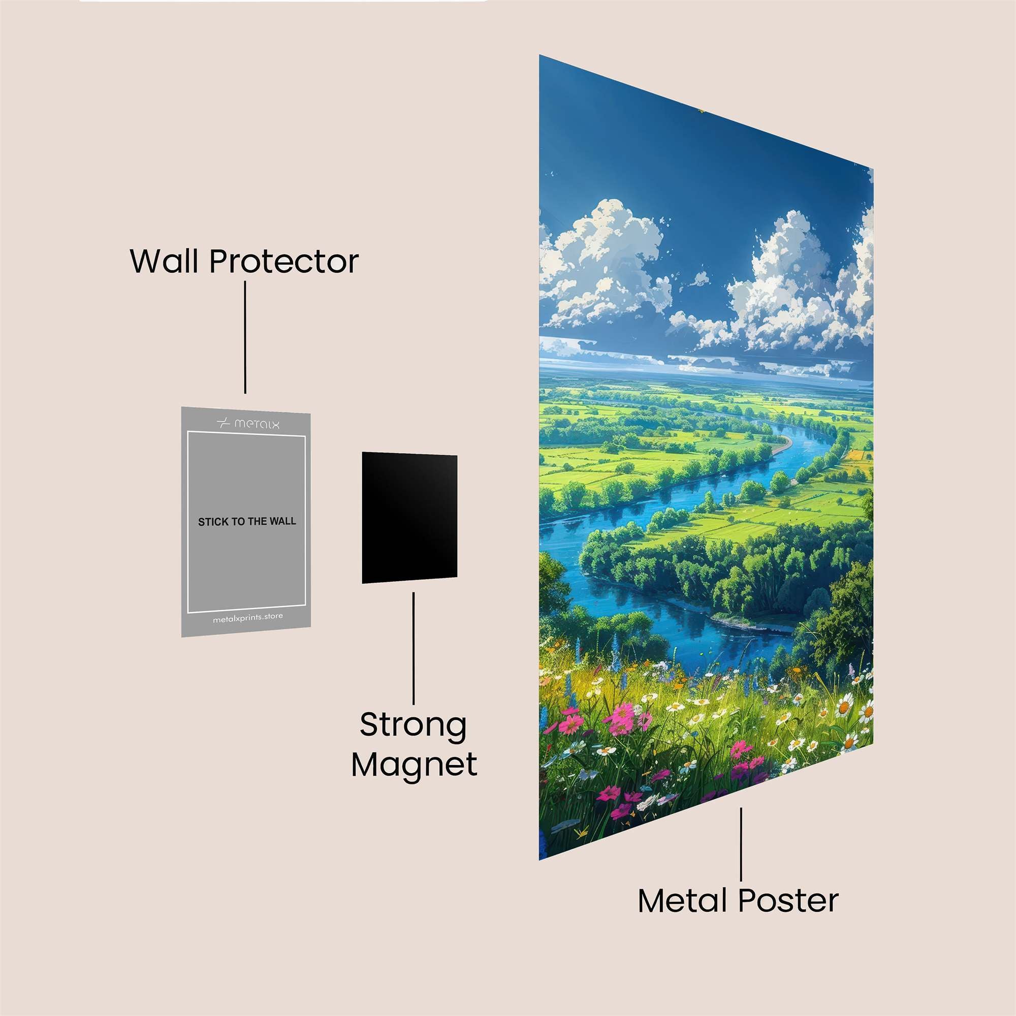 River Serenity Safe Wall Magnetic / M