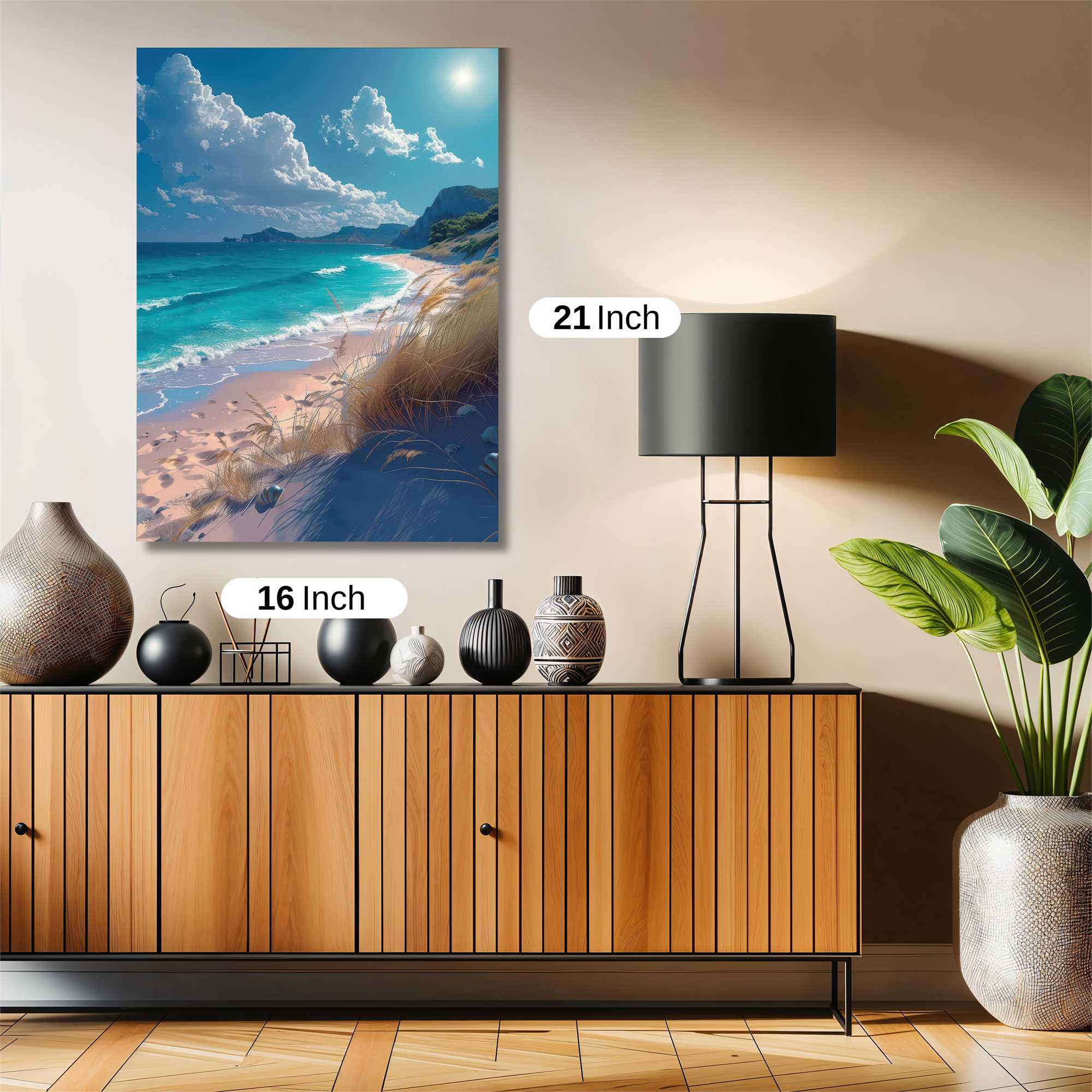 Beach Serenity Safe Wall Magnetic / M