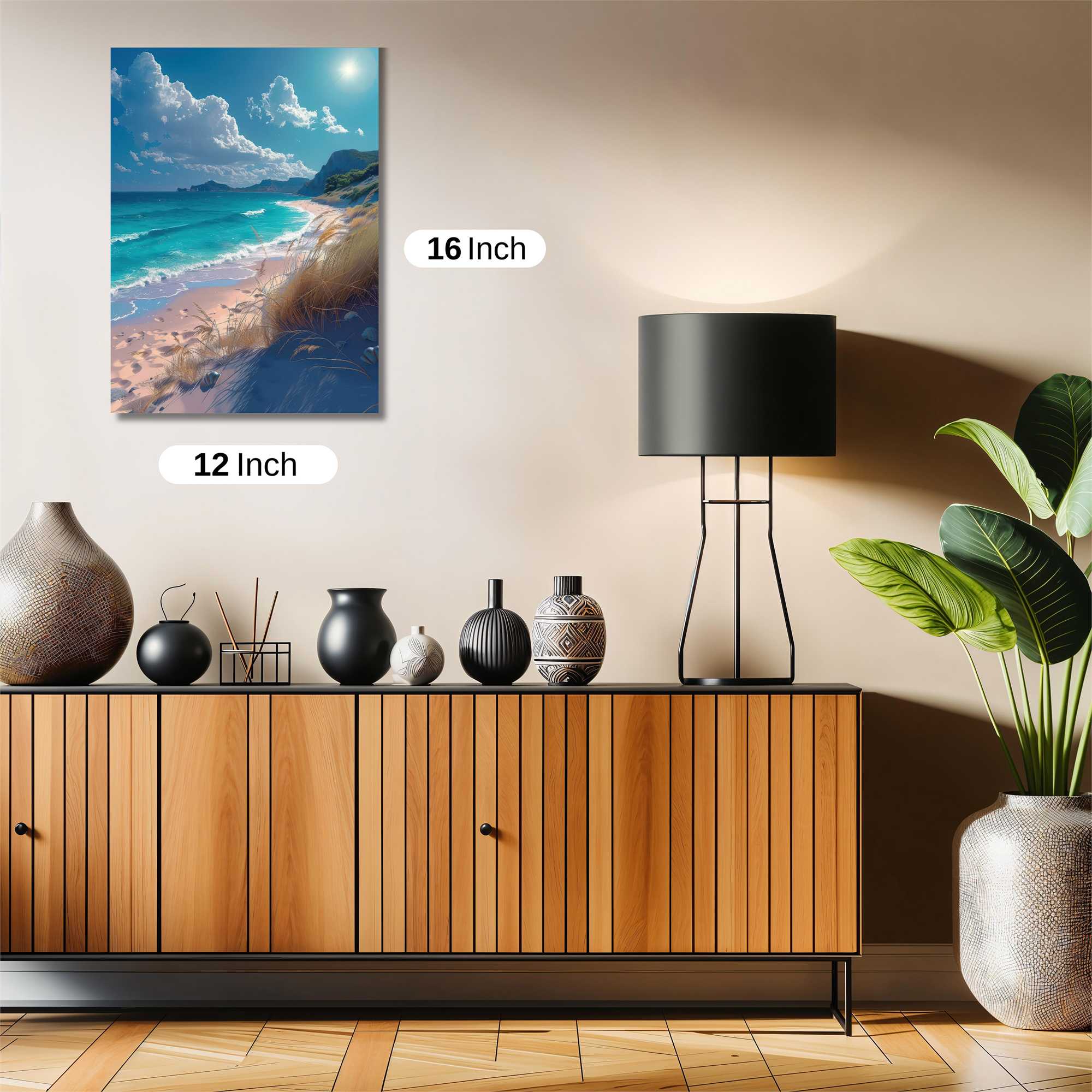 Beach Serenity Safe Wall Magnetic / M