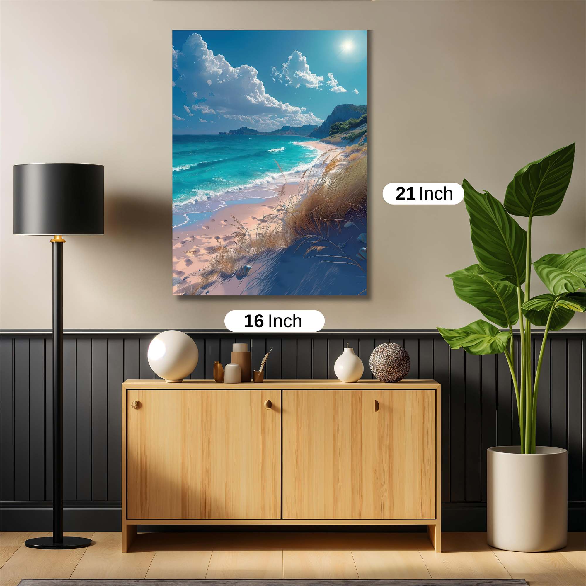 Beach Serenity Safe Wall Magnetic / M