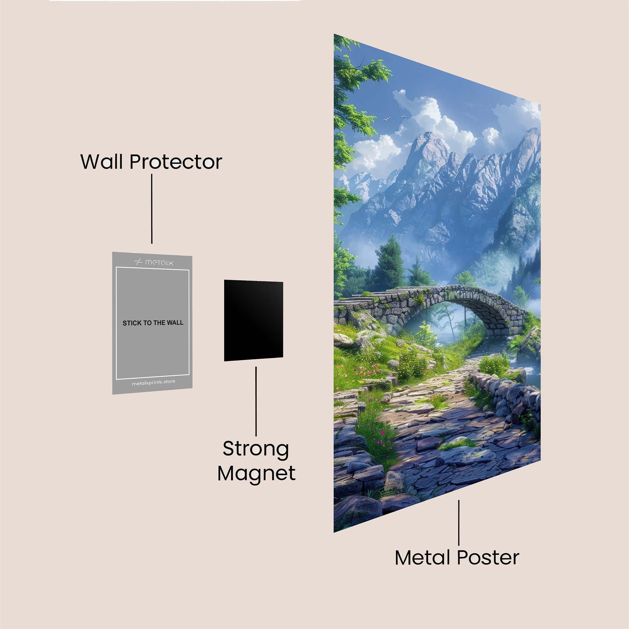 Mystic Bridge Safe Wall Magnetic / M