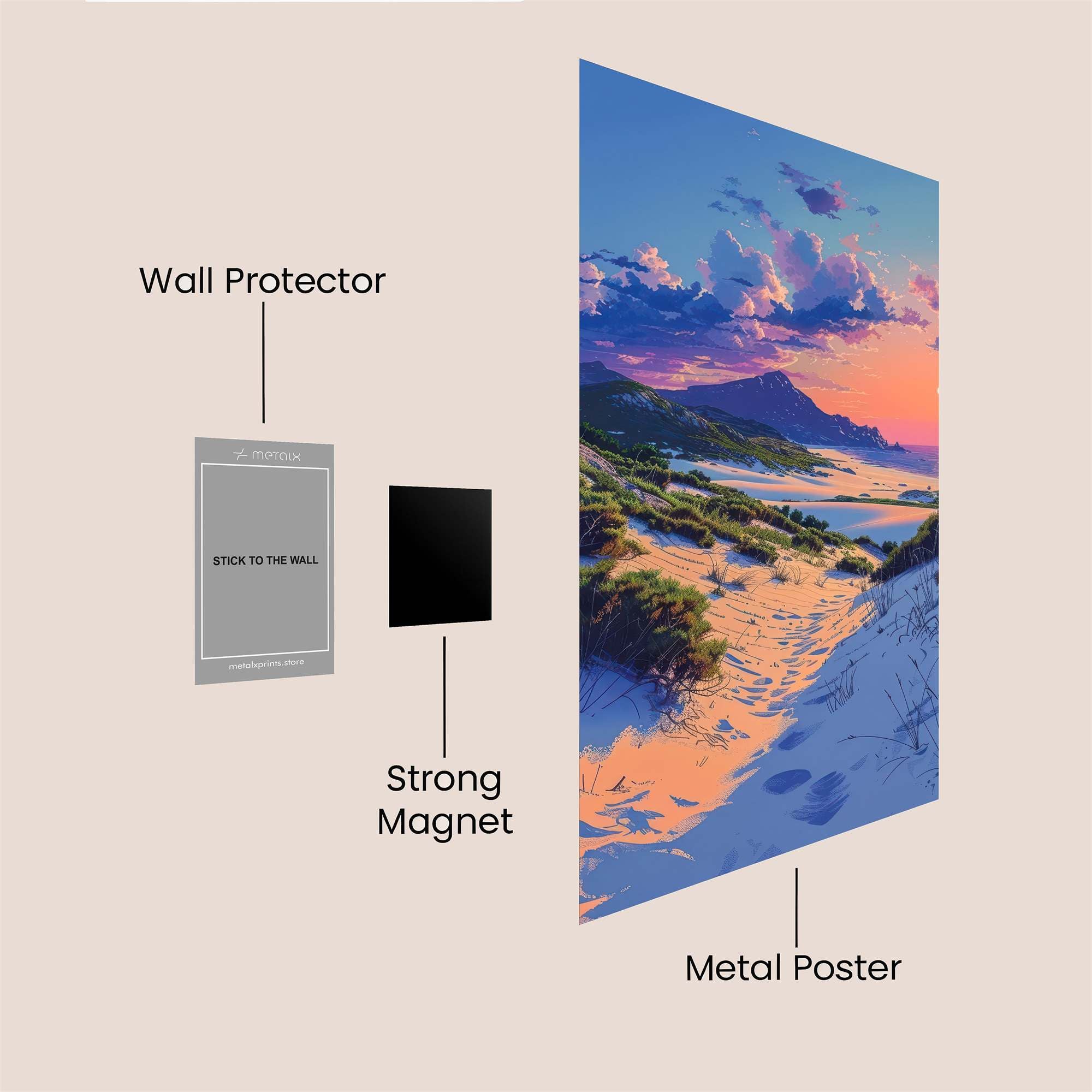 Dunes Serenity Safe Wall Magnetic / M