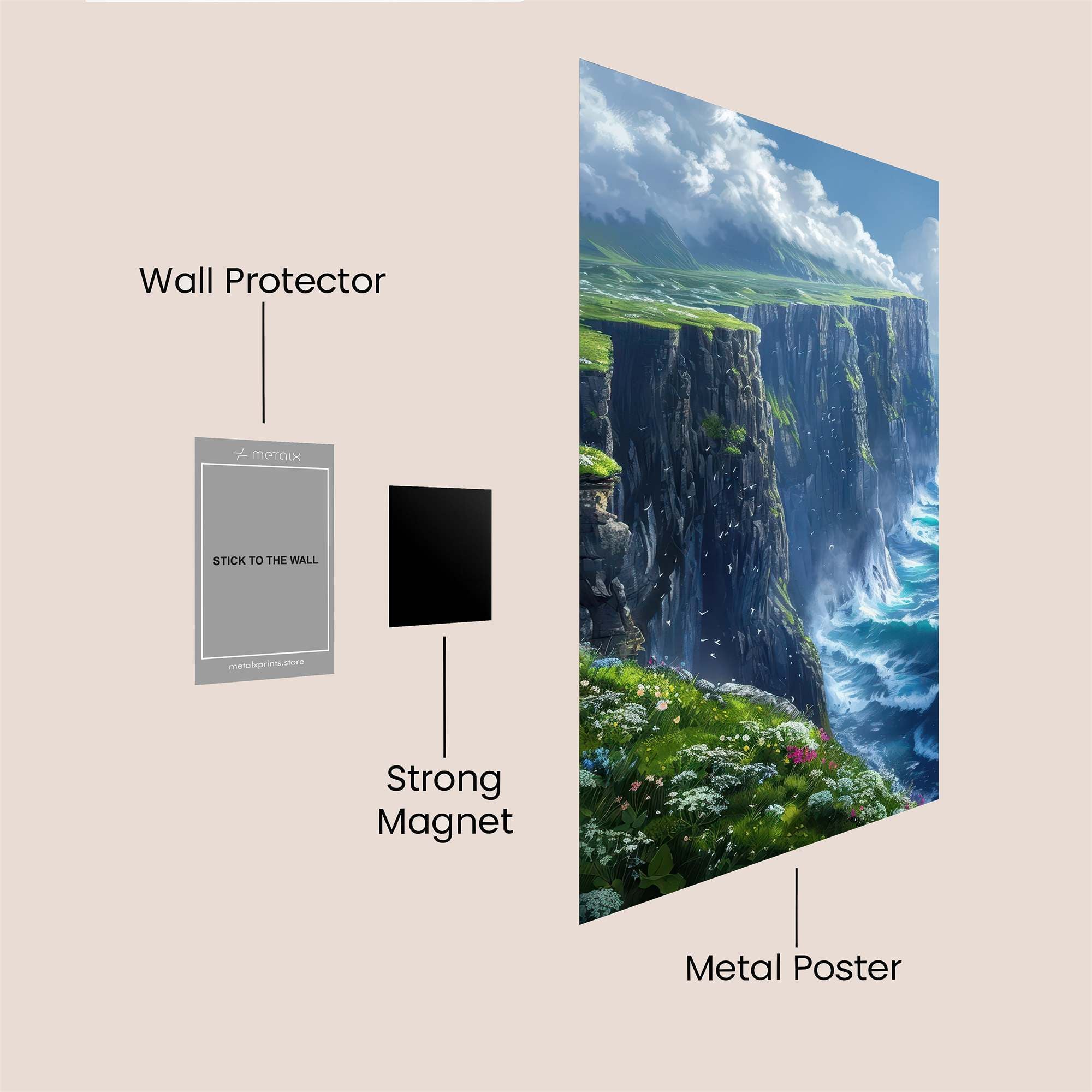 Cliffs Enchanting Safe Wall Magnetic / M